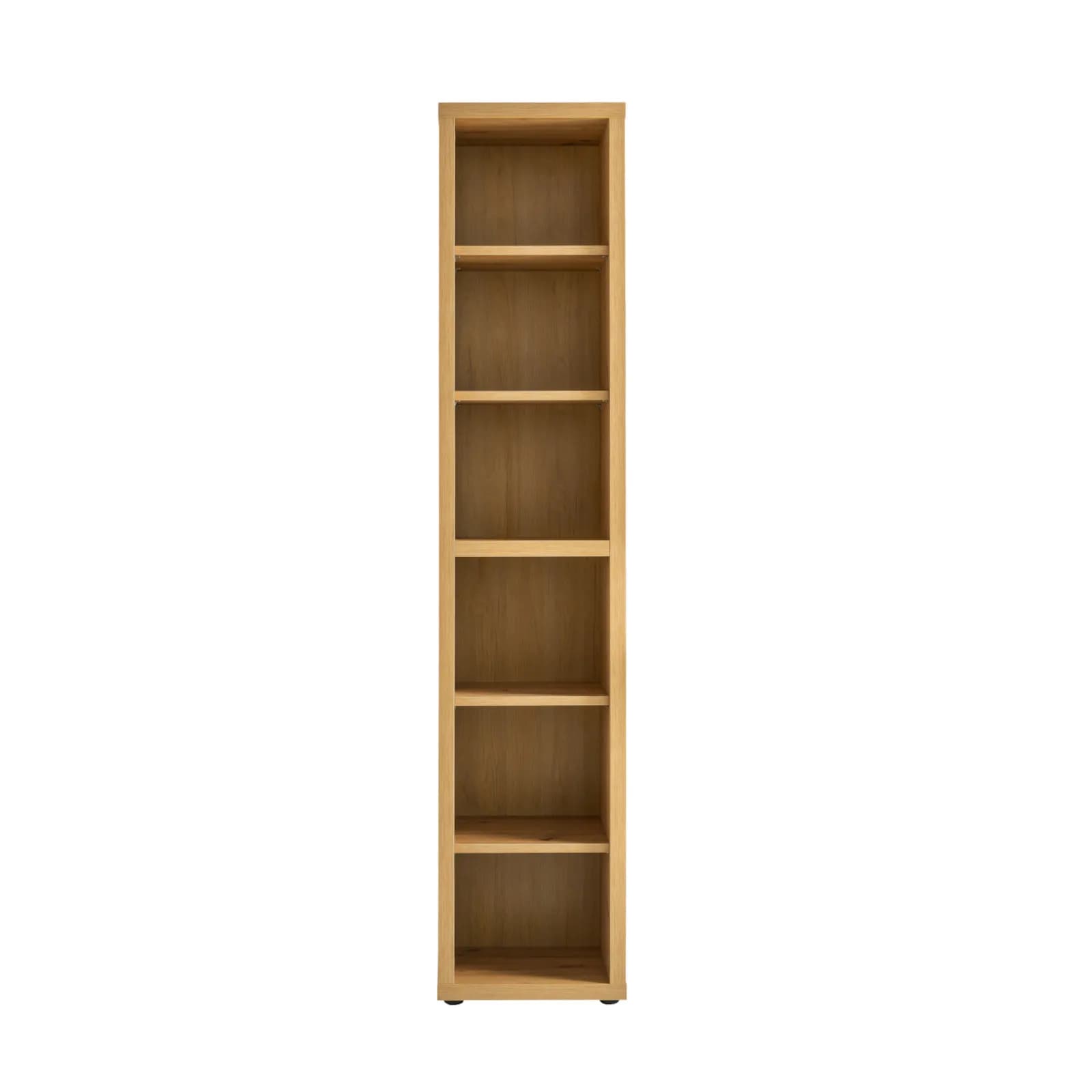 Libreria 44x217h cm rovere artisan con ripiani regolabili - Homely office