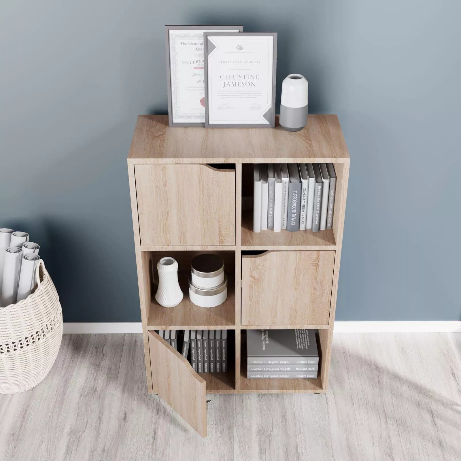 Libreria 60x90h cm legno rovere - Artik