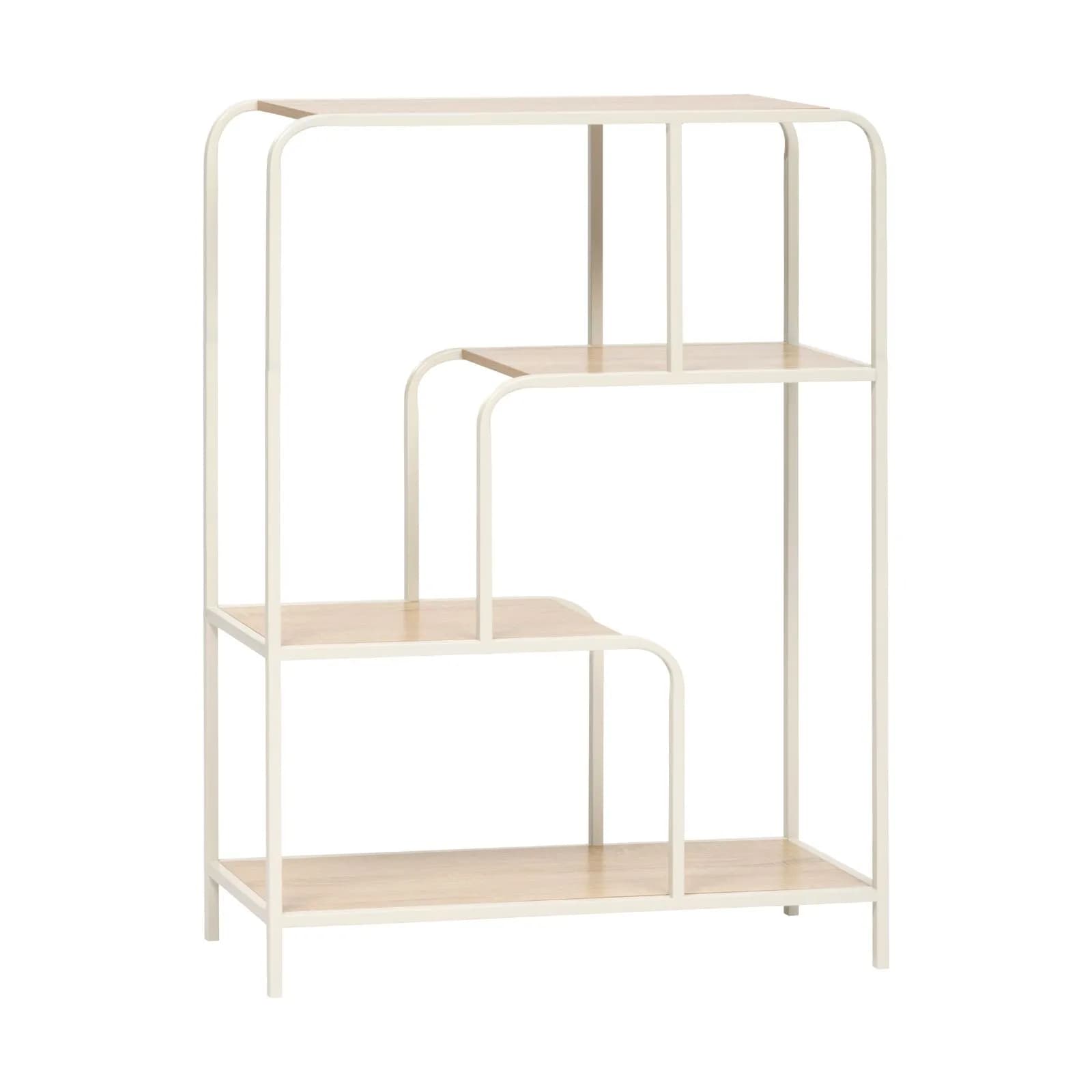 Libreria 76x101h cm in legno e acciaio beige - Sugar