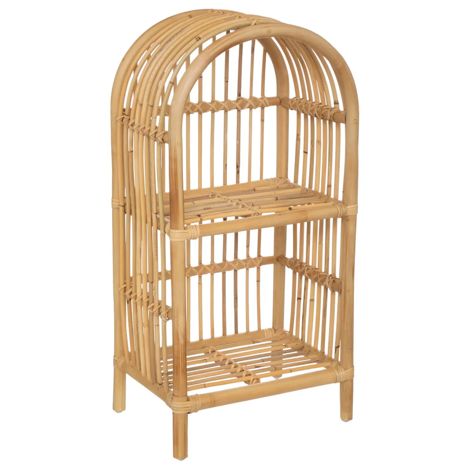 Libreria per bambini 38x76 cm in legno rattan - Rattantouille