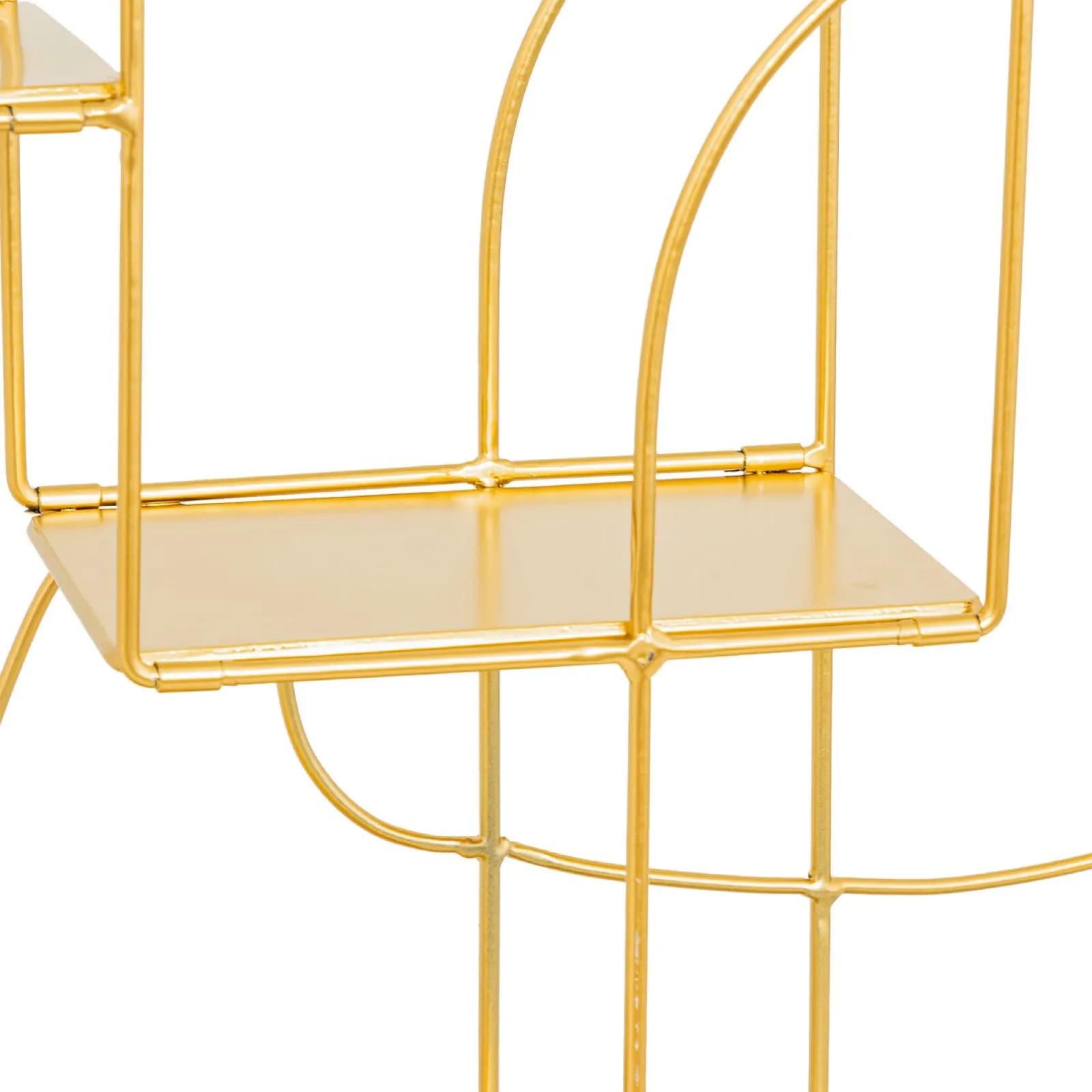 Libreria sospesa 50x60h cm in acciaio oro