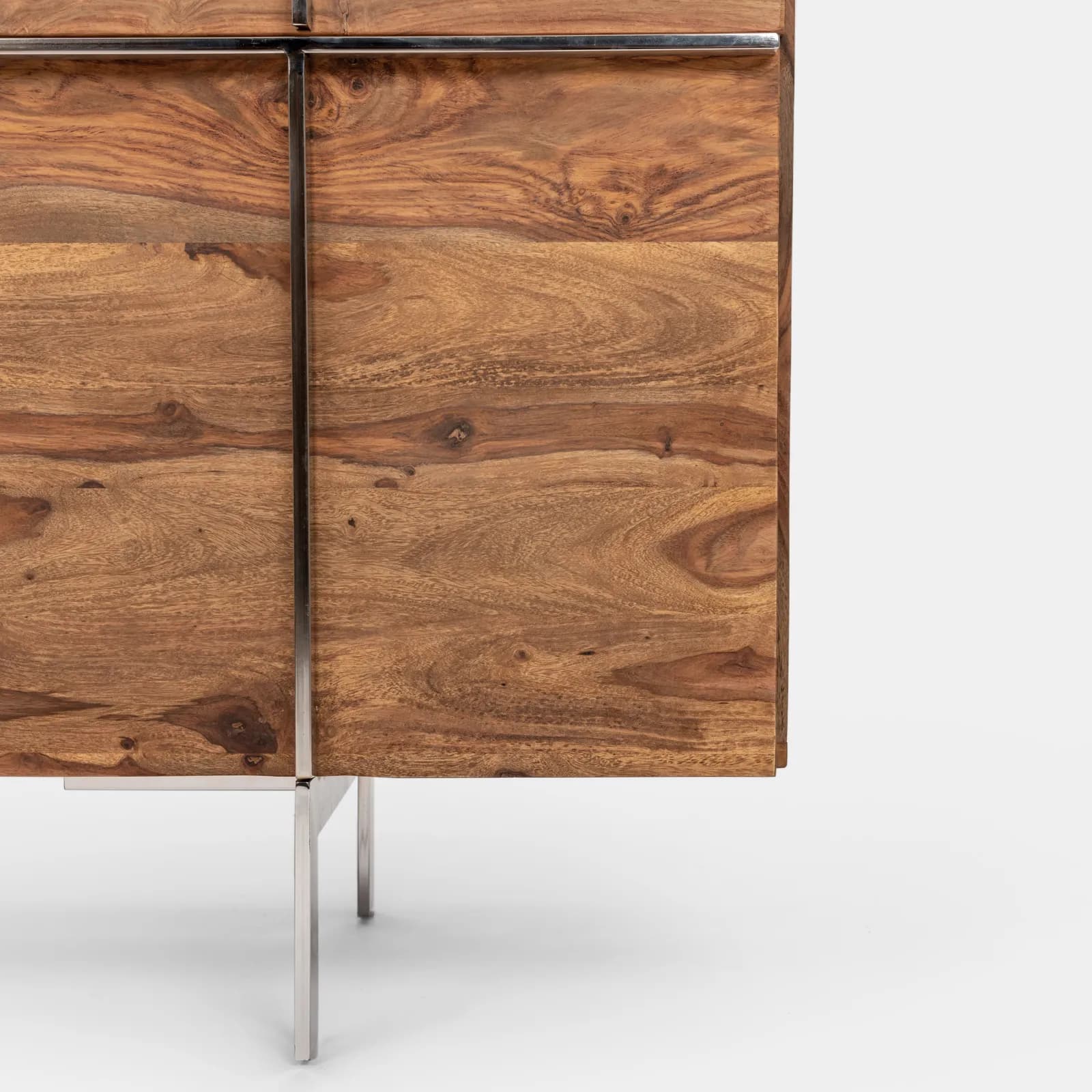 Madia 118x40 cm in legno con due ante - Freia Sheesham