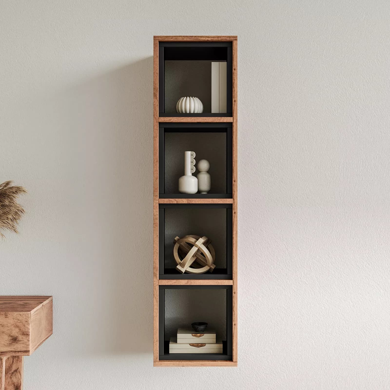 Mensola 30x118h cm in legno - Freia Sheesham