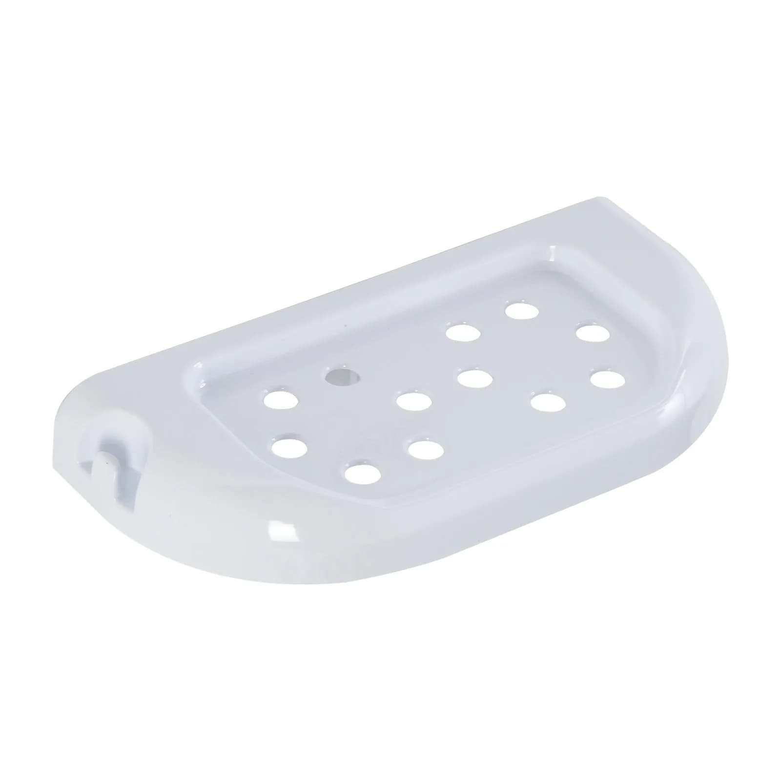 Mensola per bagno 23 cm doppio fissaggio in abs bianco - Gioia