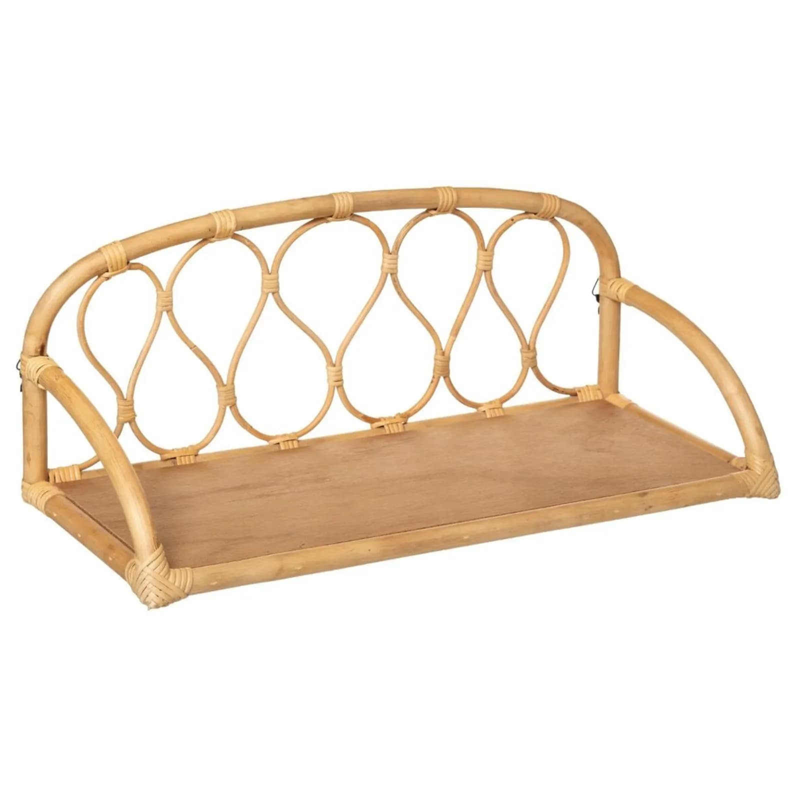 Mensola per bambini 57x24h cm in legno rattan - Rattantouille