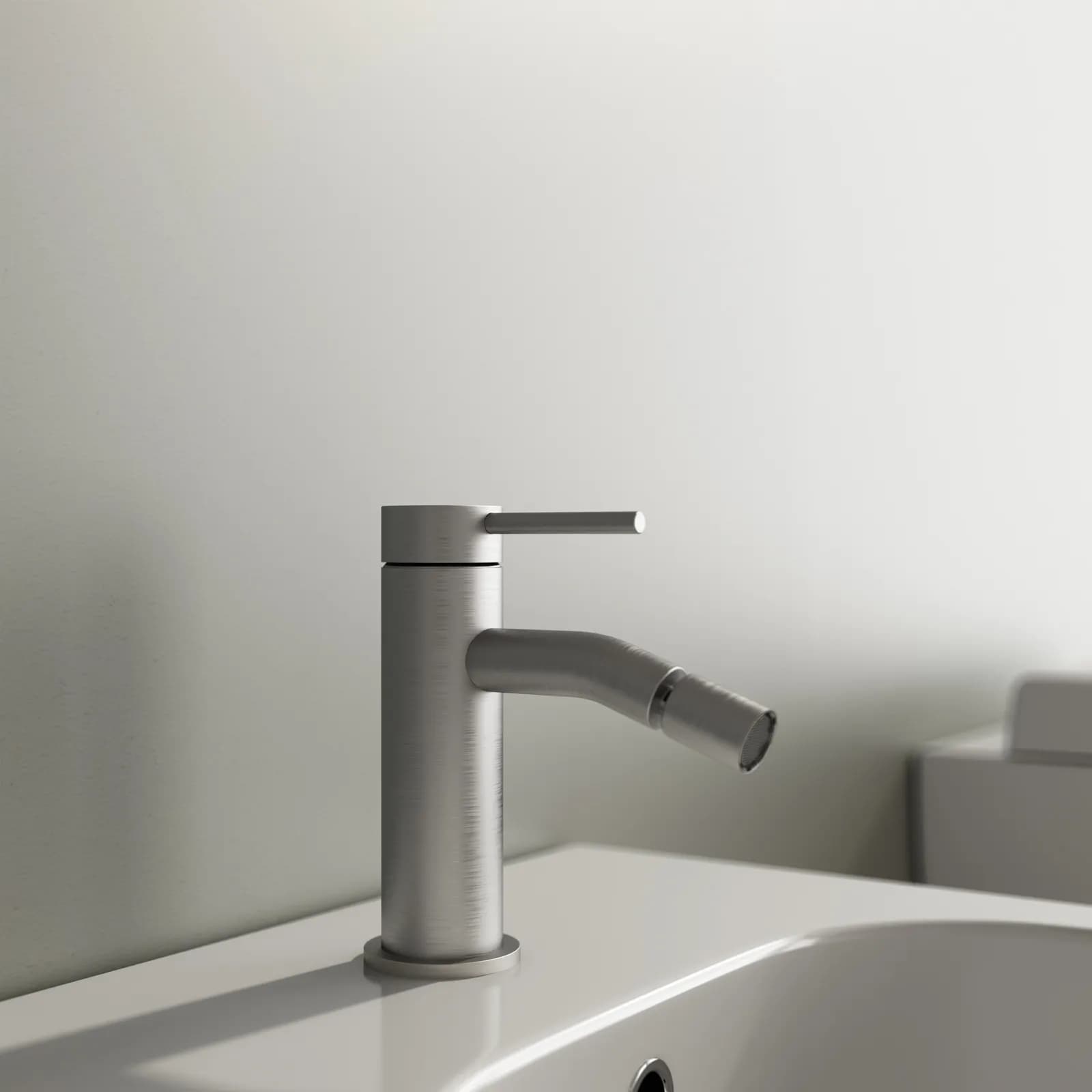 Miscelatore bidet 13h cm in acciaio inox 316 satinato – Pure