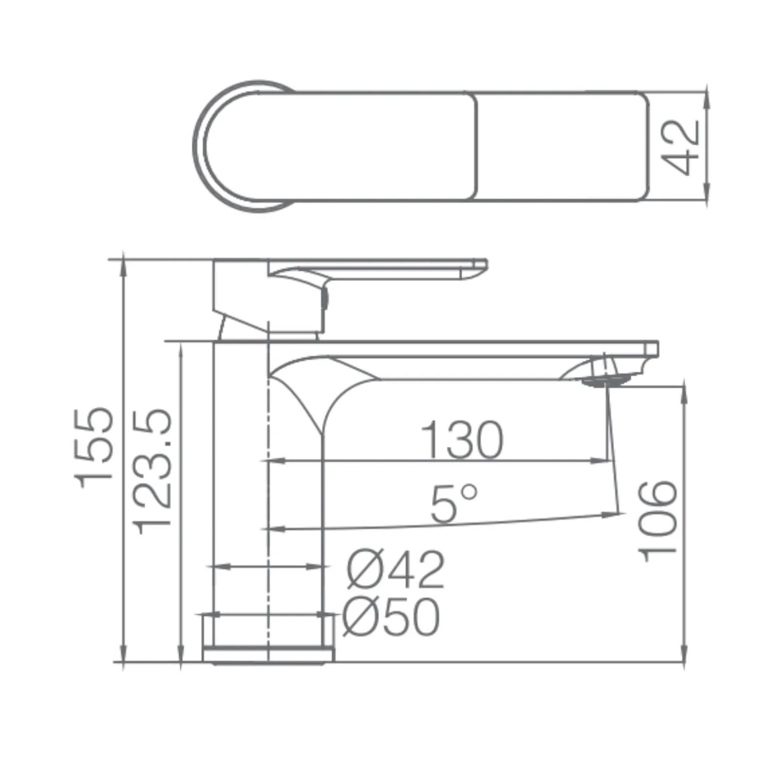 Miscelatore lavabo cromato - Inlet