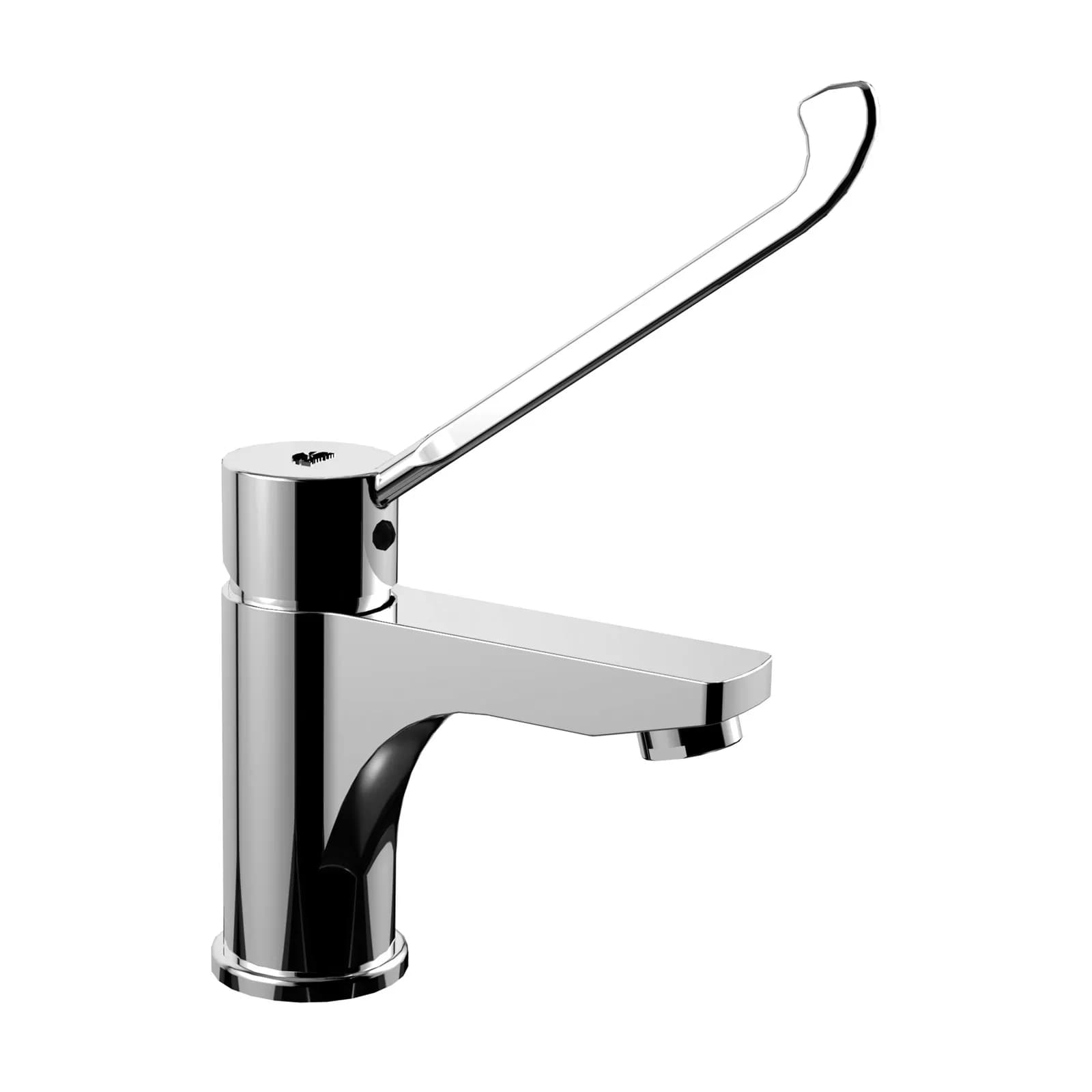 Miscelatore lavabo con leva clinica e scarico automatico cromato - Red di Paffoni