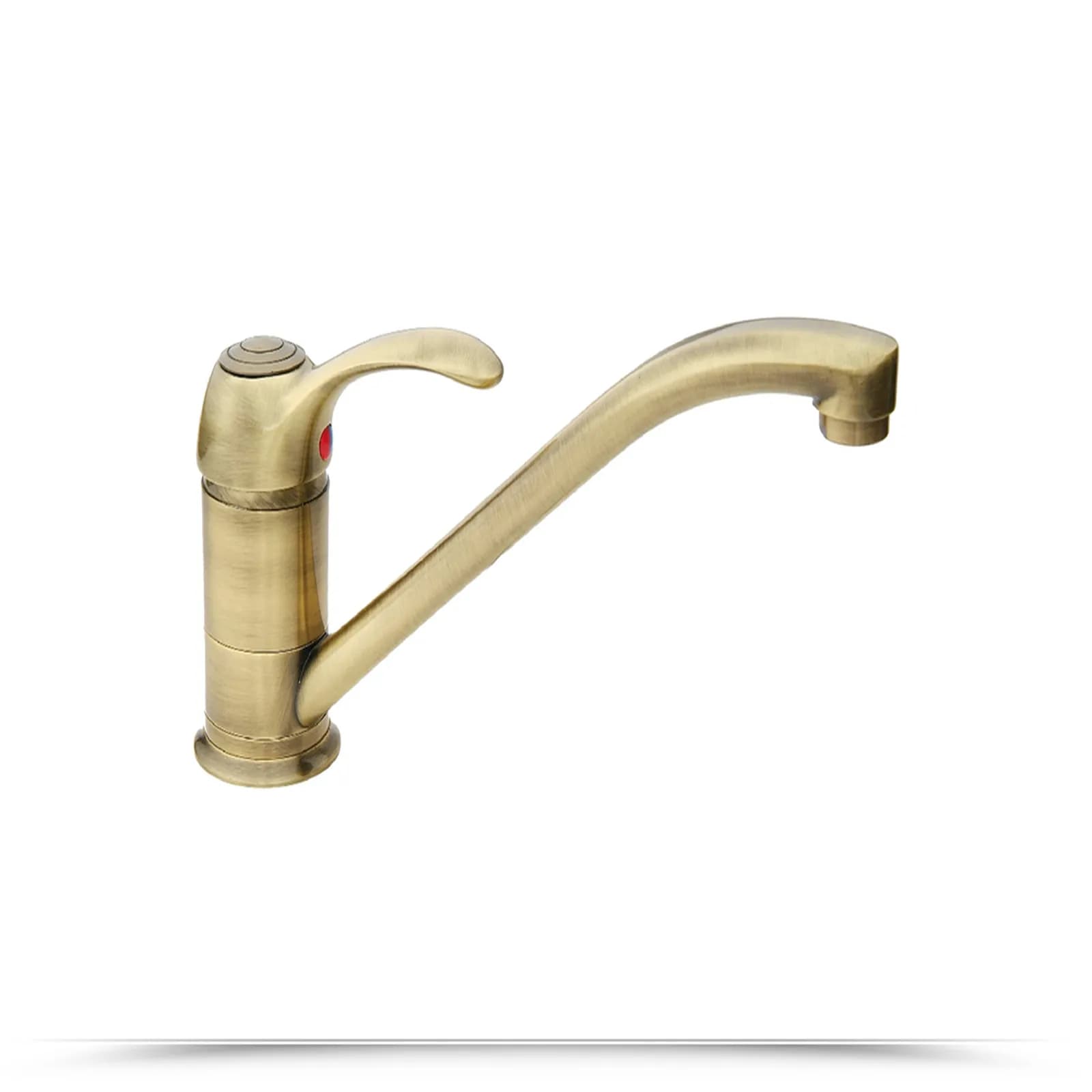 Miscelatore lavello in ottone anticato stile retrò
