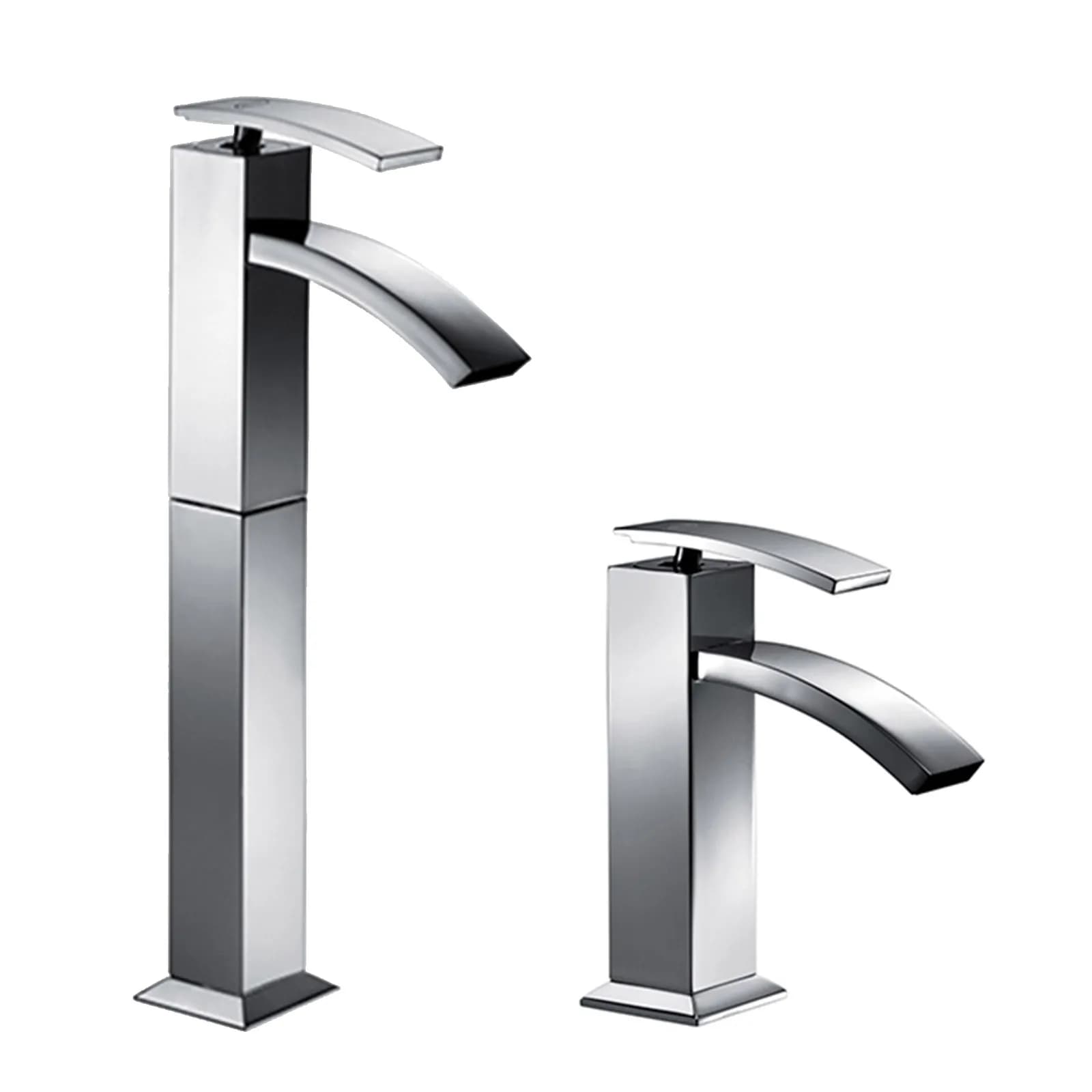 Miscelatori lavabo alto e bidet coppia Glint di Jacuzzi - Rubinetteria in ottone cromato