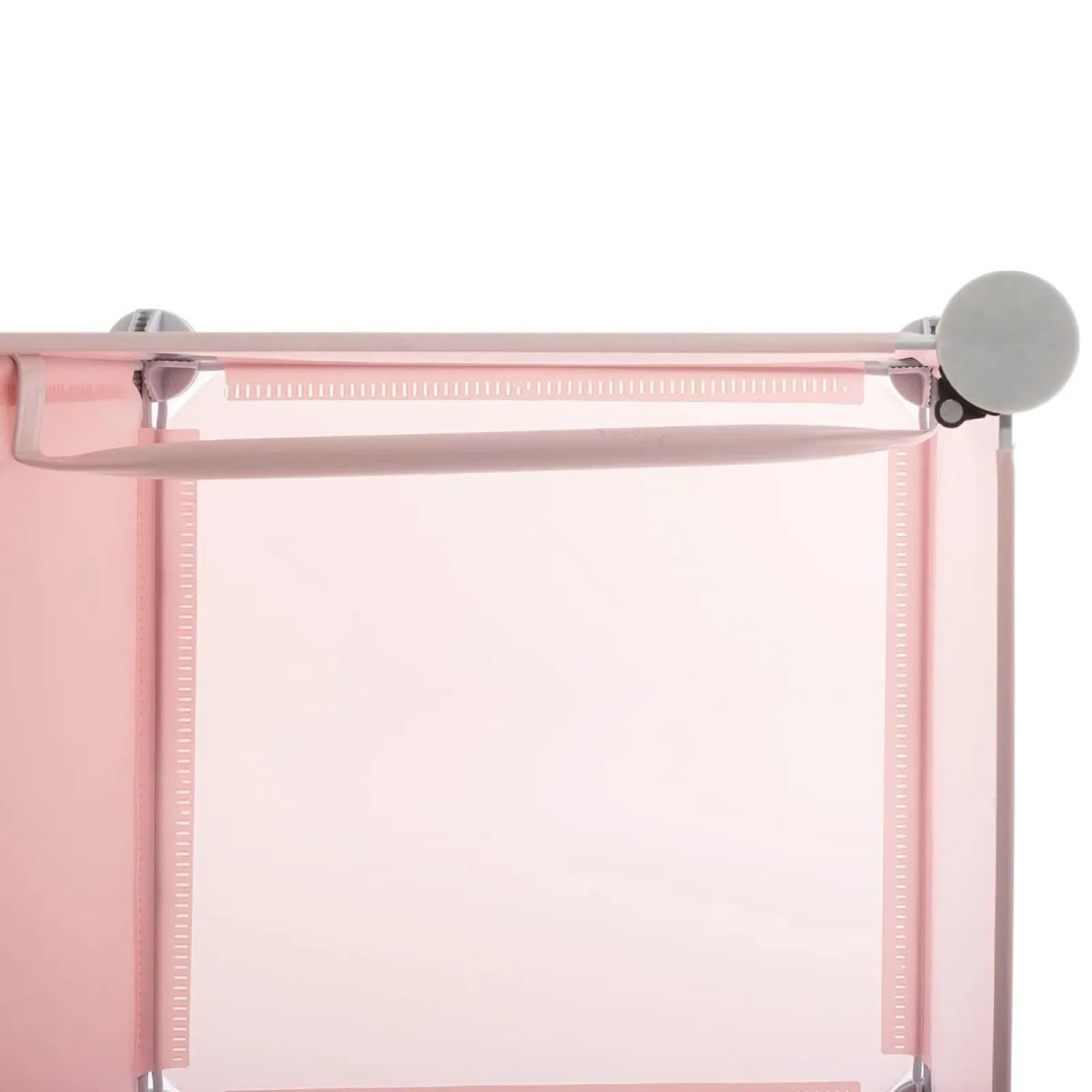 Armadio 65x125h cm rosa e bianco in acciaio e polipropilene con 8 ante - Kids