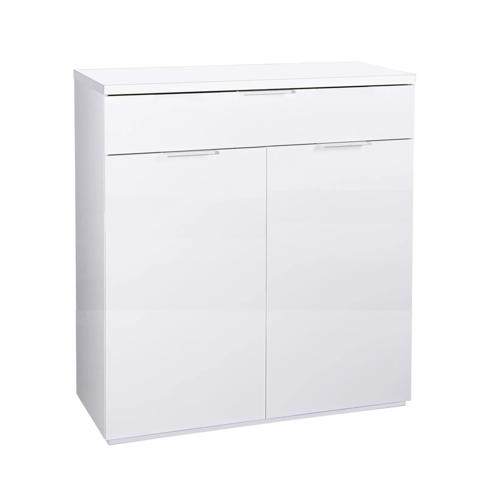 Mobile contenitore 82x102h cm bianco lucido - Boras hallway