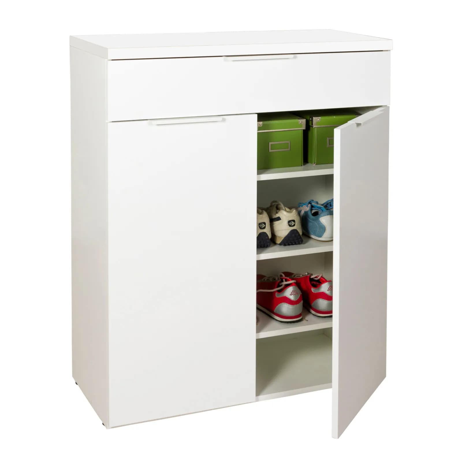 Mobile contenitore 82x102h cm bianco lucido - Boras hallway