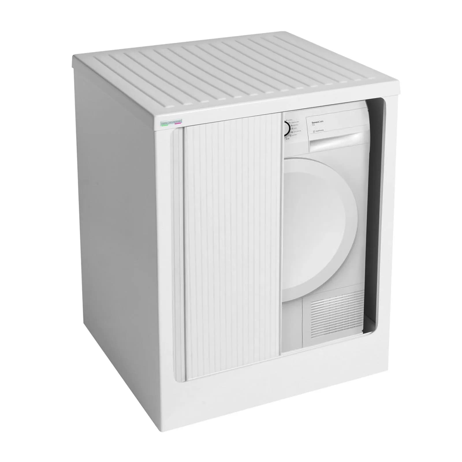 Mobile copri asciugatrice Colavene Lavacril 72x68x91h cm con serranda a scomparsa e piano d'appoggio