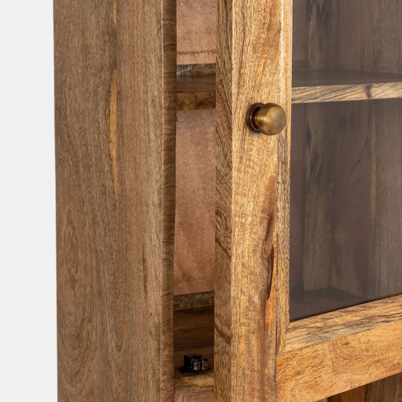 Mobile in legno 45x180h cm con ante e ripiani - Freia Mango