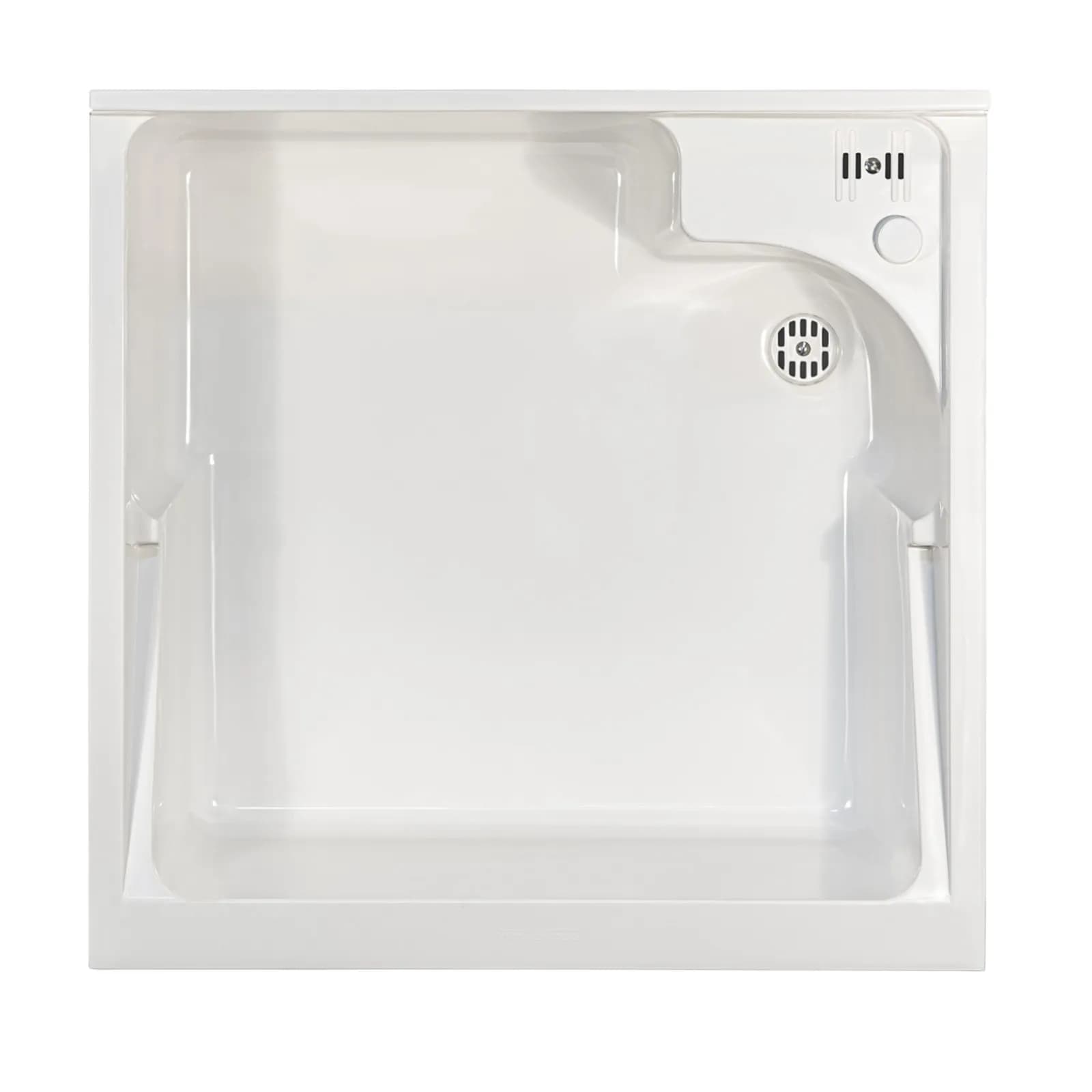 Mobile lavatoio con doppia anta e con vasca in termoplastico linea Edilla Montegrappa 60x60x85h cm