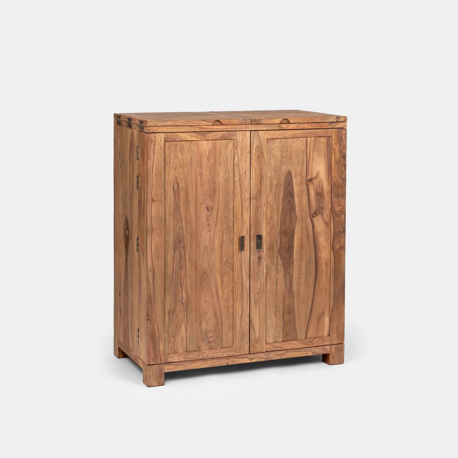 Mobile portabottiglie 200x120h cm in legno - Freia Sheesham