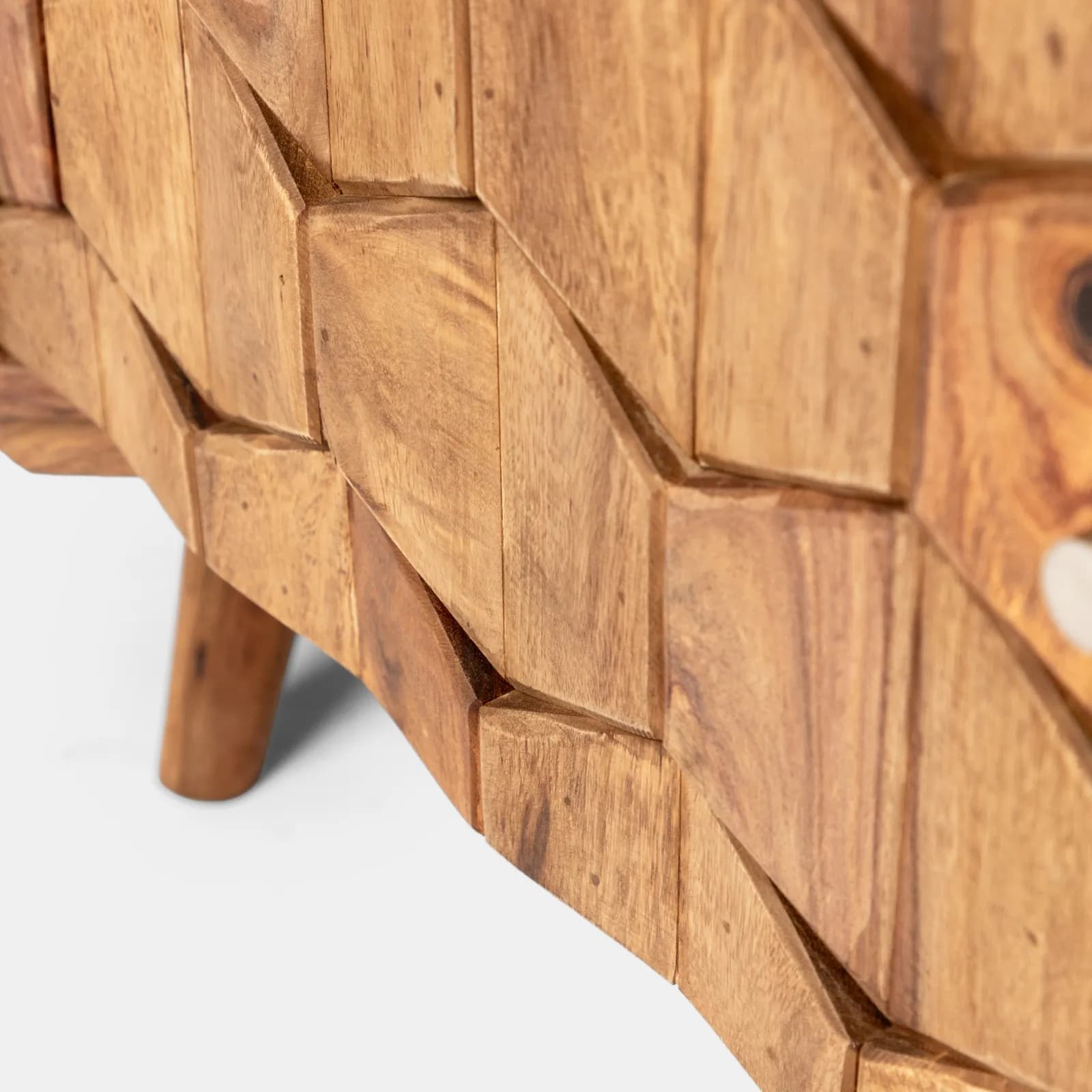 Mobile porta tv 145x49h cm in legno con due ante - Freia Sheesham