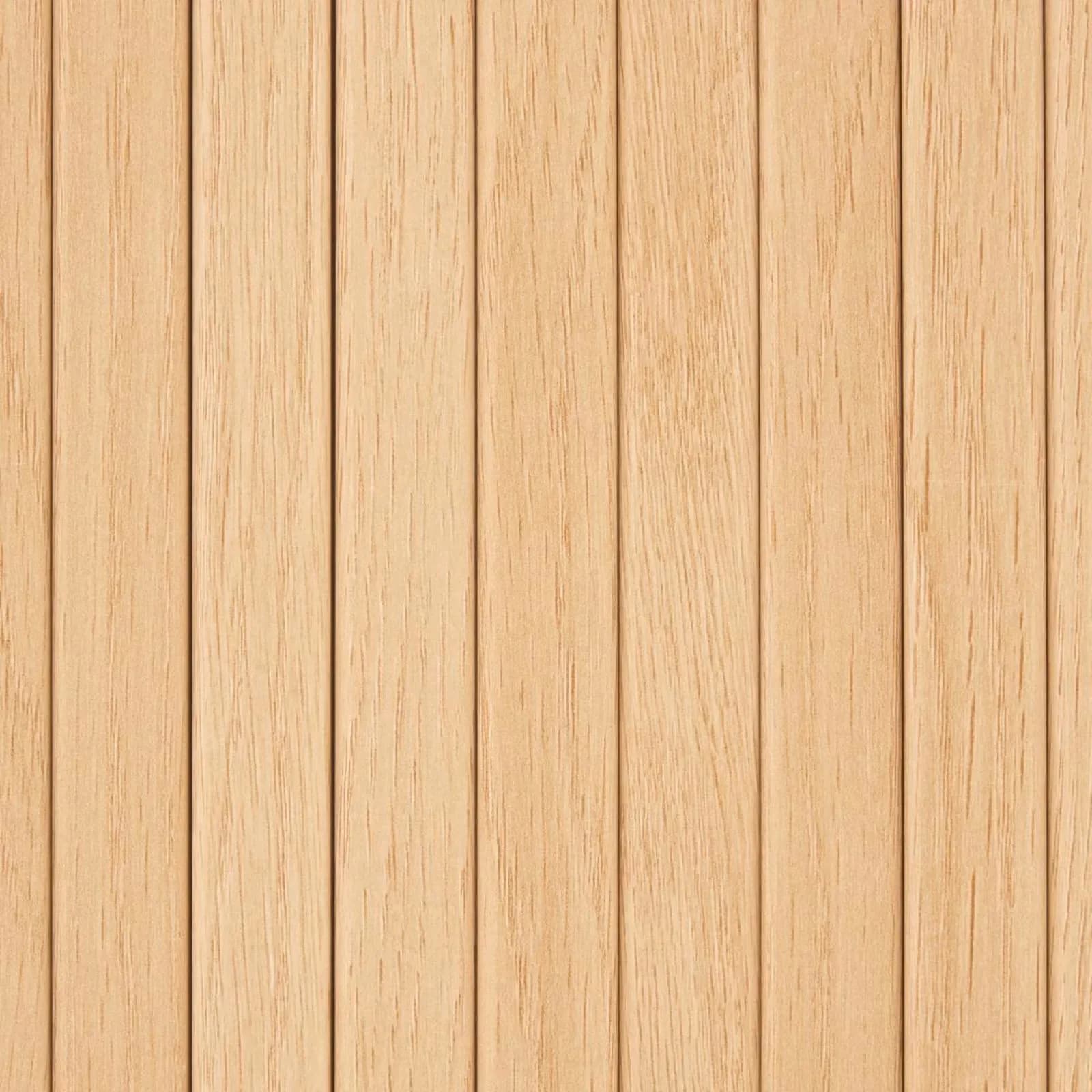 Mobile porta tv 160x50h cm in legno naturale e cannettato con top effetto marmo - Tamelia