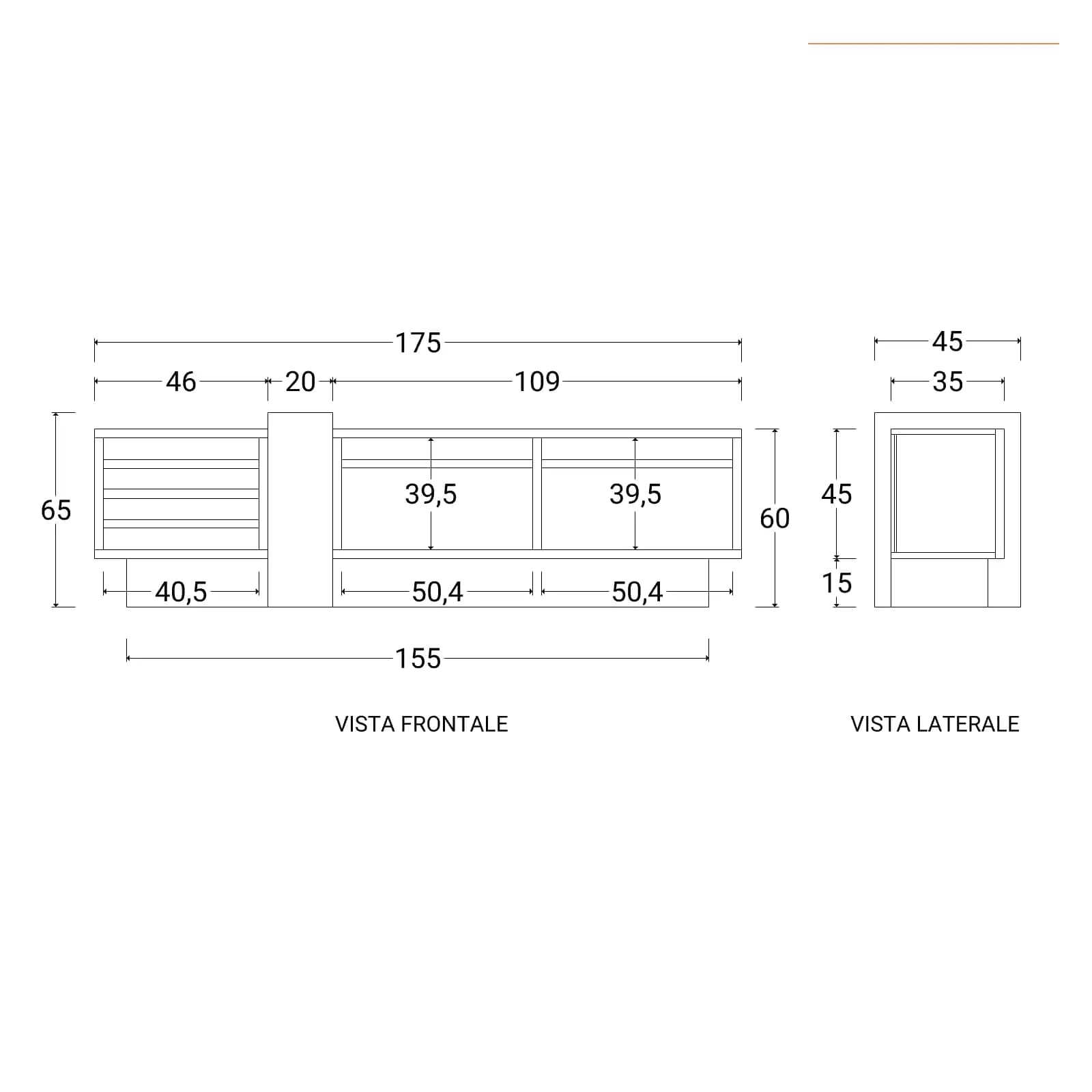 Mobile porta tv 175x60h cm in legno di acacia ed effetto pietra con 2 ante e 2 cassetti e led integrato - Mhalt