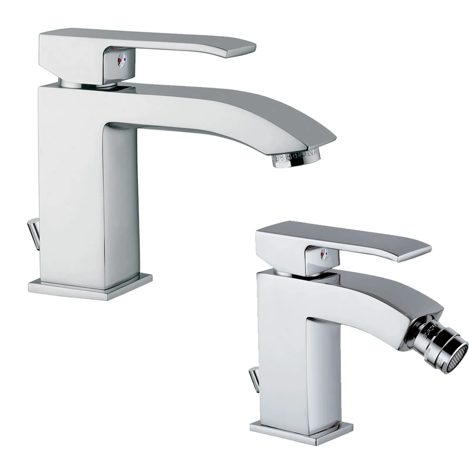 Paffoni Level miscelatore lavabo + bidet con pilette