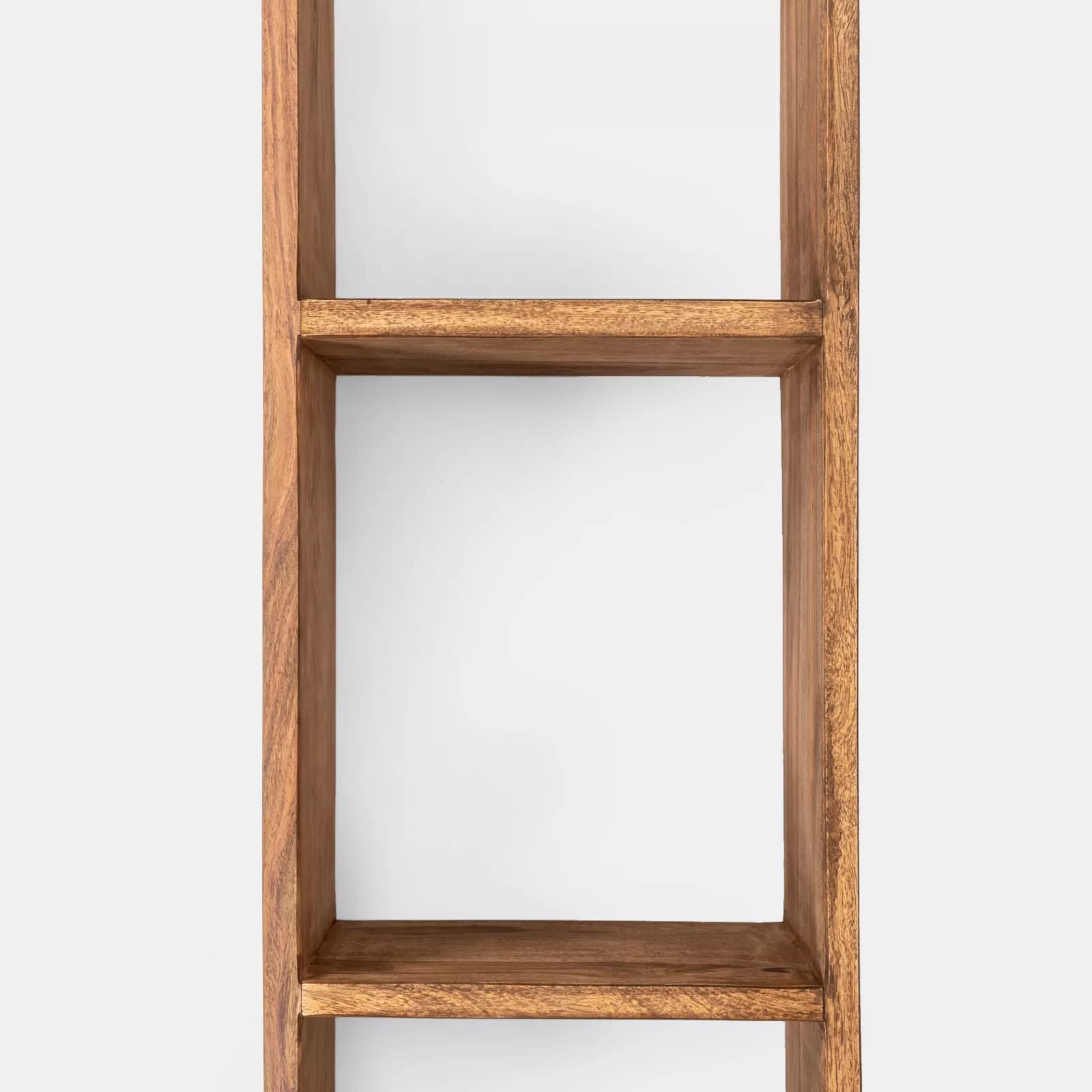Parete attrezzata 174 cm in legno con libreria e mensola - Freia Sheesham