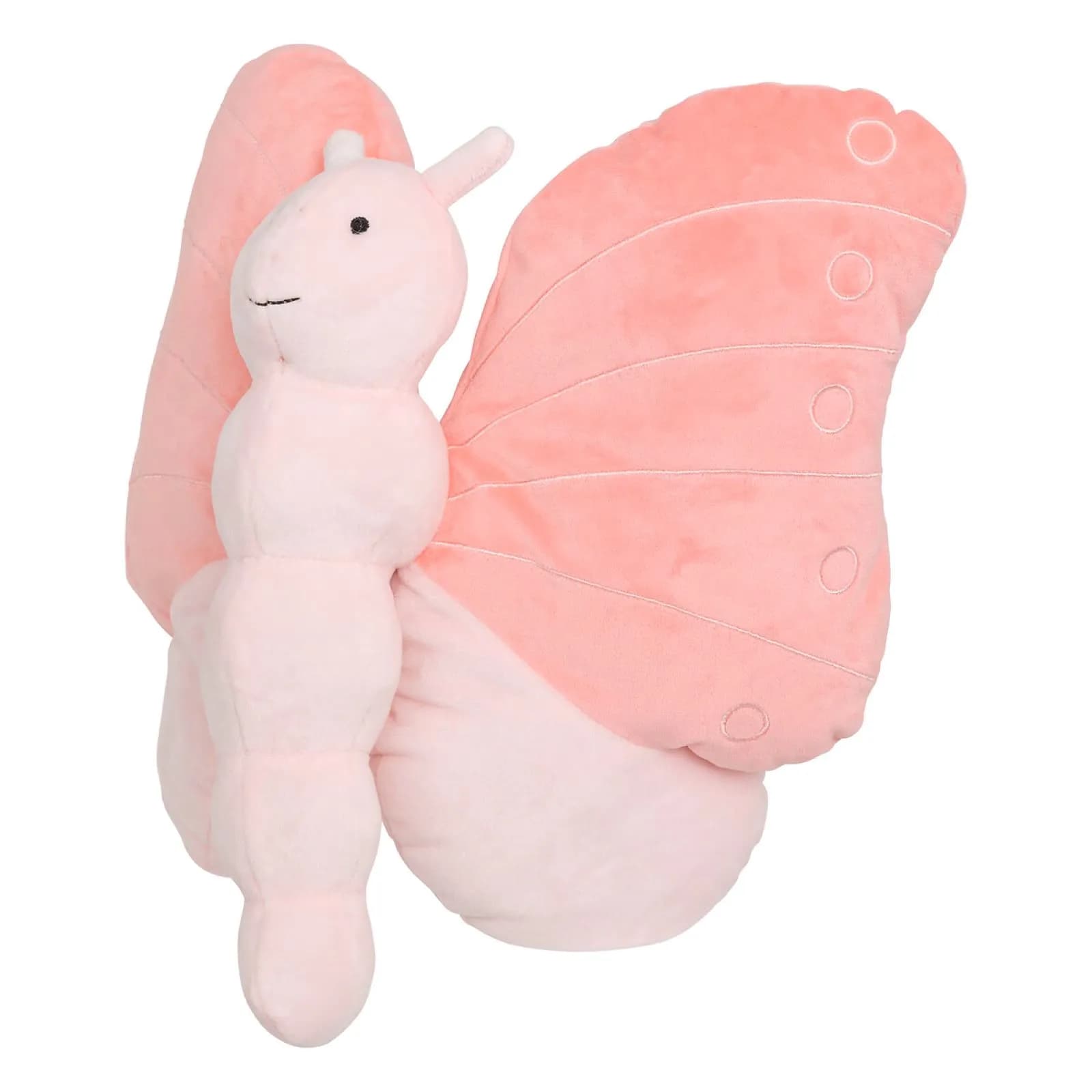 Peluche a forma di farfalla 28h cm in velluto rosa - Kids