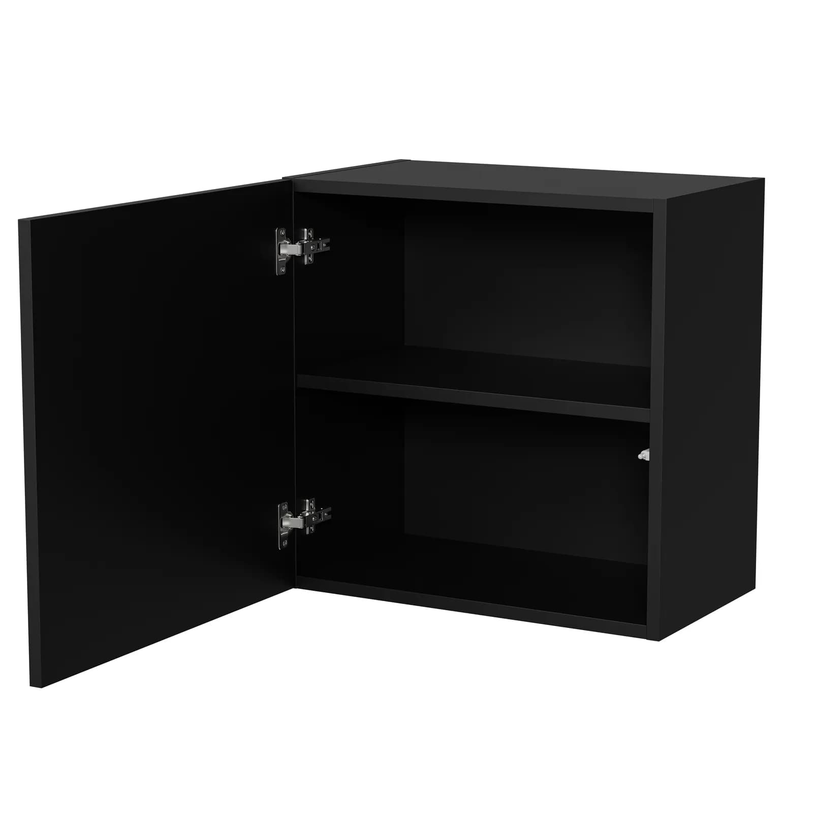 Pensile 50x50h cm nero opaco con 1 anta - Ingrid