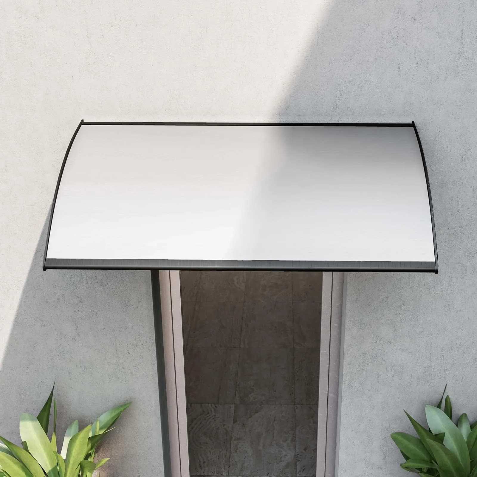 Pensilina 140x75 cm in alluminio antracite