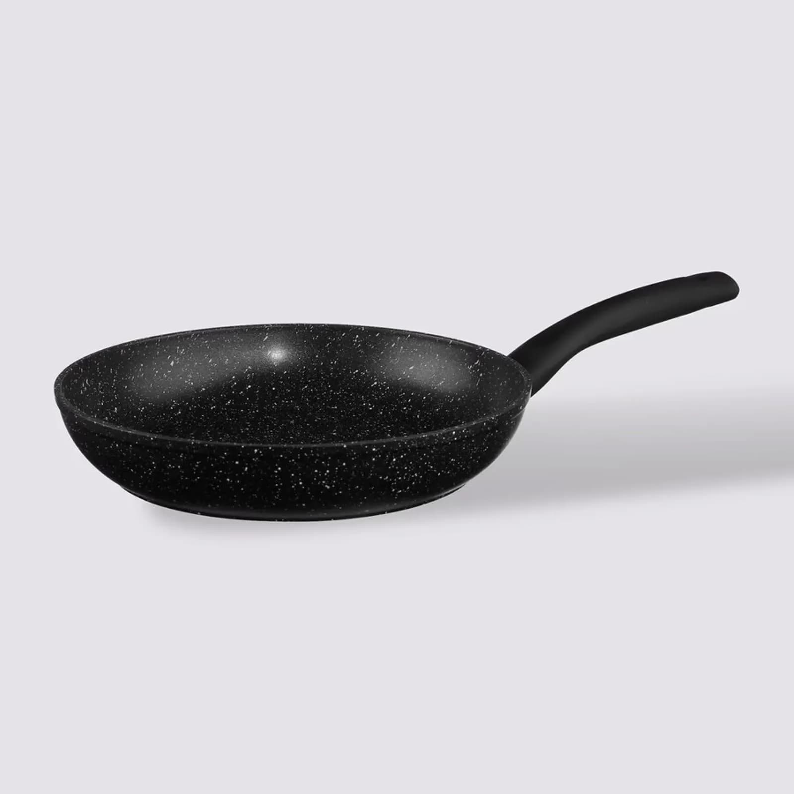 Padella antiaderente 26x8h cm in alluminio forgiato effetto pietra nero - Yasmira