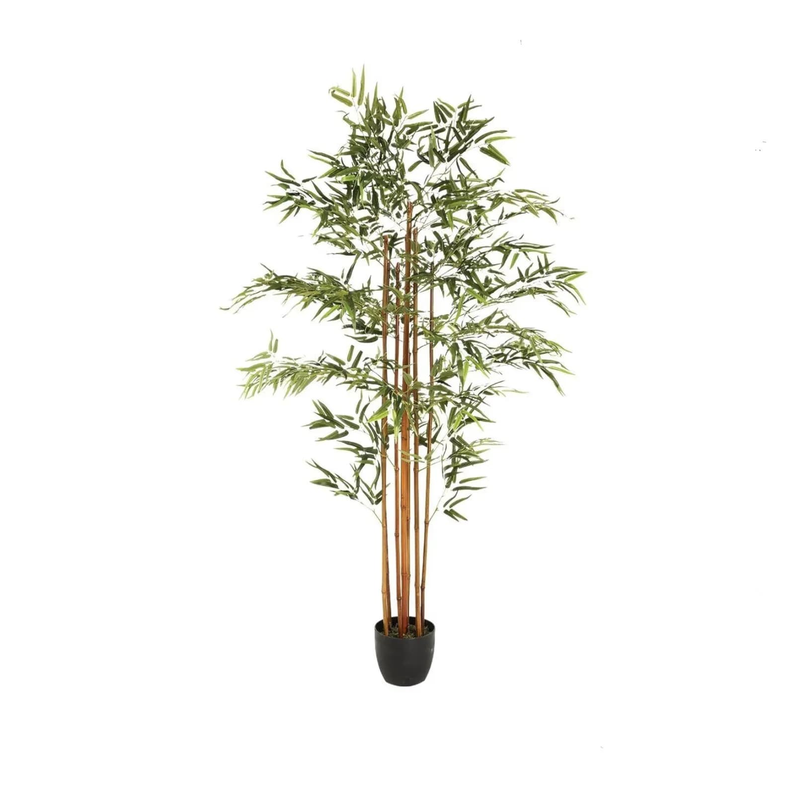 Pianta artificiale di bambù 180 h cm con vaso