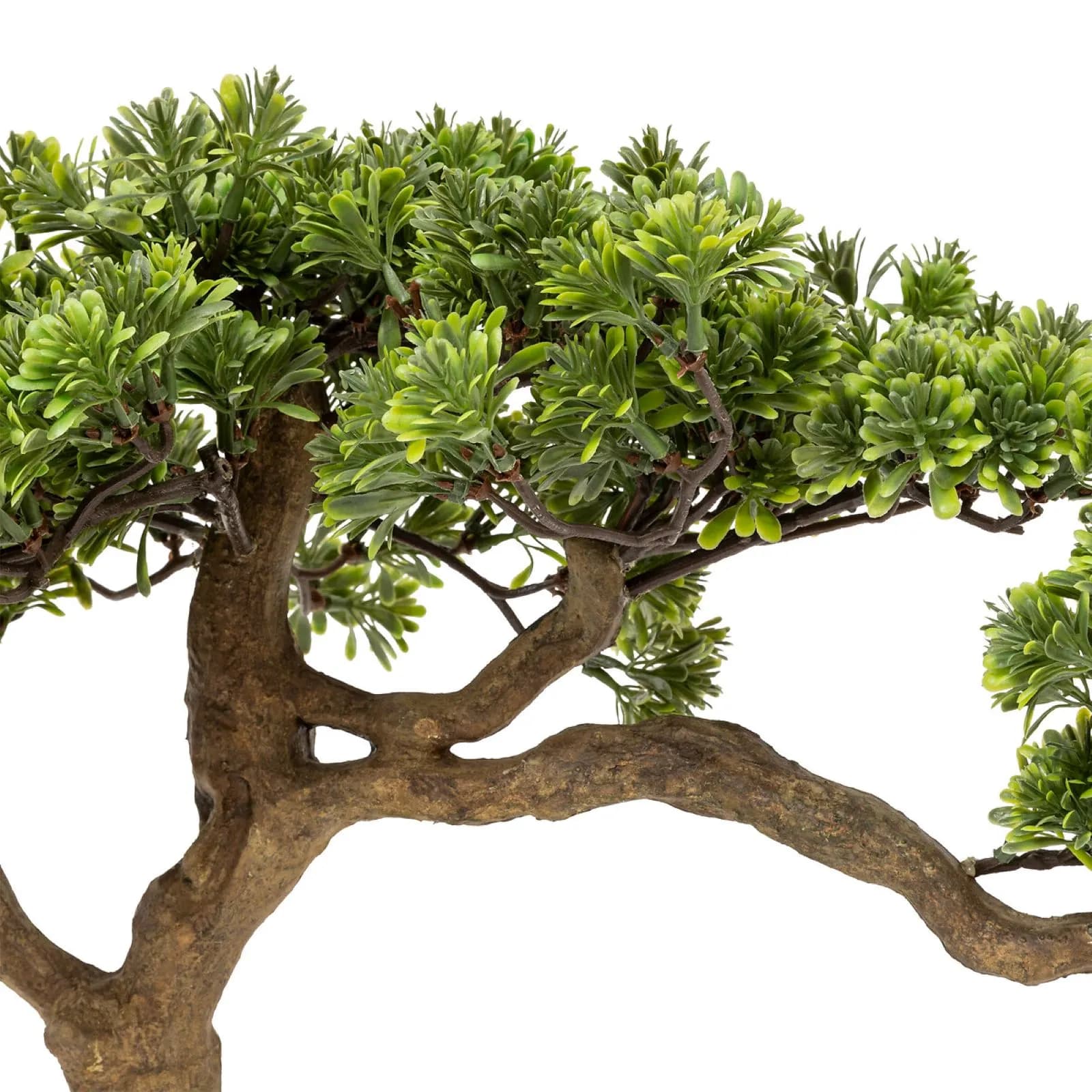 Pianta artificiale di bonsai 45h cm con vaso in ceramica grigio