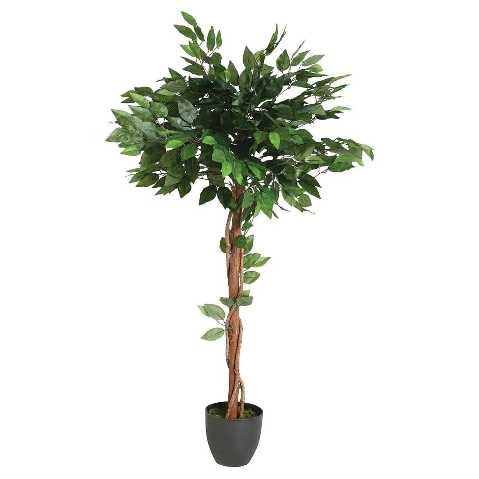 Pianta artificiale di ficus 130h cm con vaso