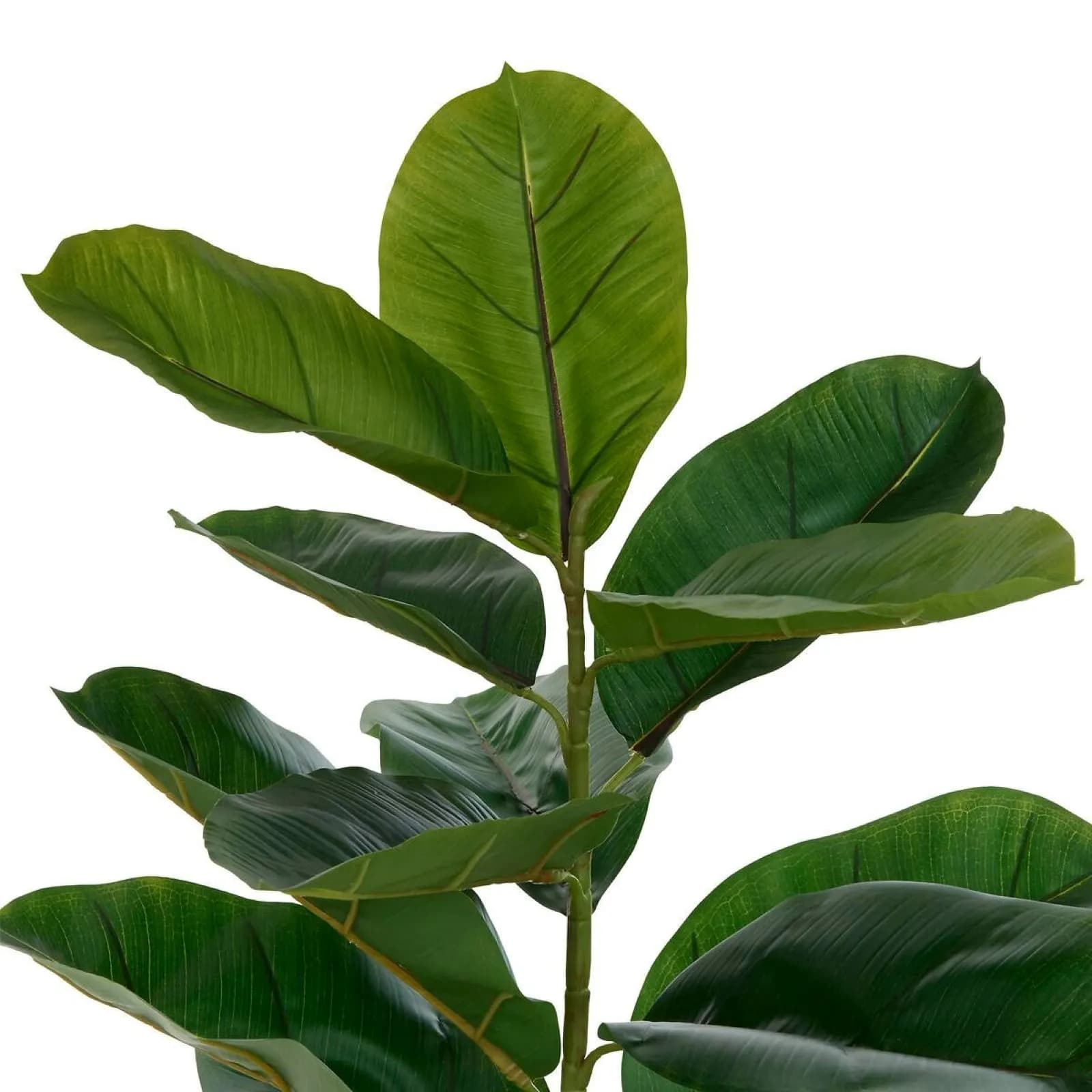 Pianta artificiale di ficus 145h cm vaso in ossido di magnesio bianco
