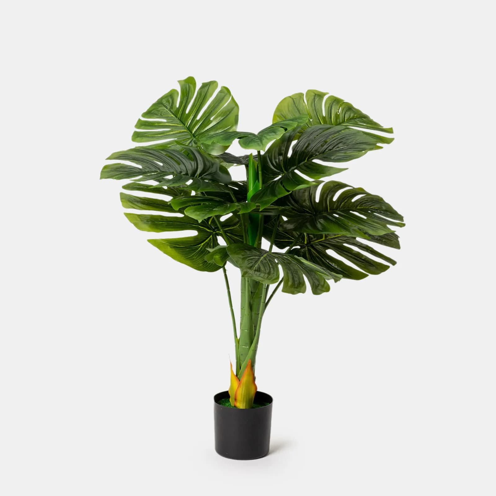 Pianta artificiale di monstera deliziosa 80h cm con vaso