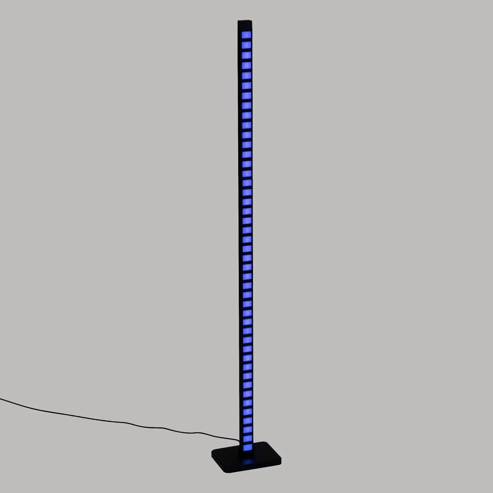 Piantana LED 122h cm multicolore reattiva ai suoni con telecomando