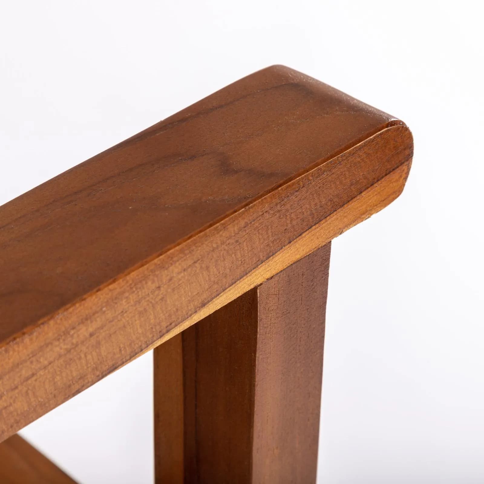 Sedia da giardino con braccioli in legno teak - Louis