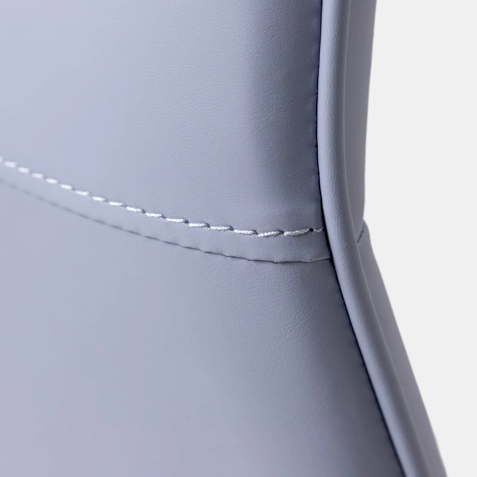 Poltrona girevole da ufficio in similpelle carta da zucchero con struttura cromo - Flowy