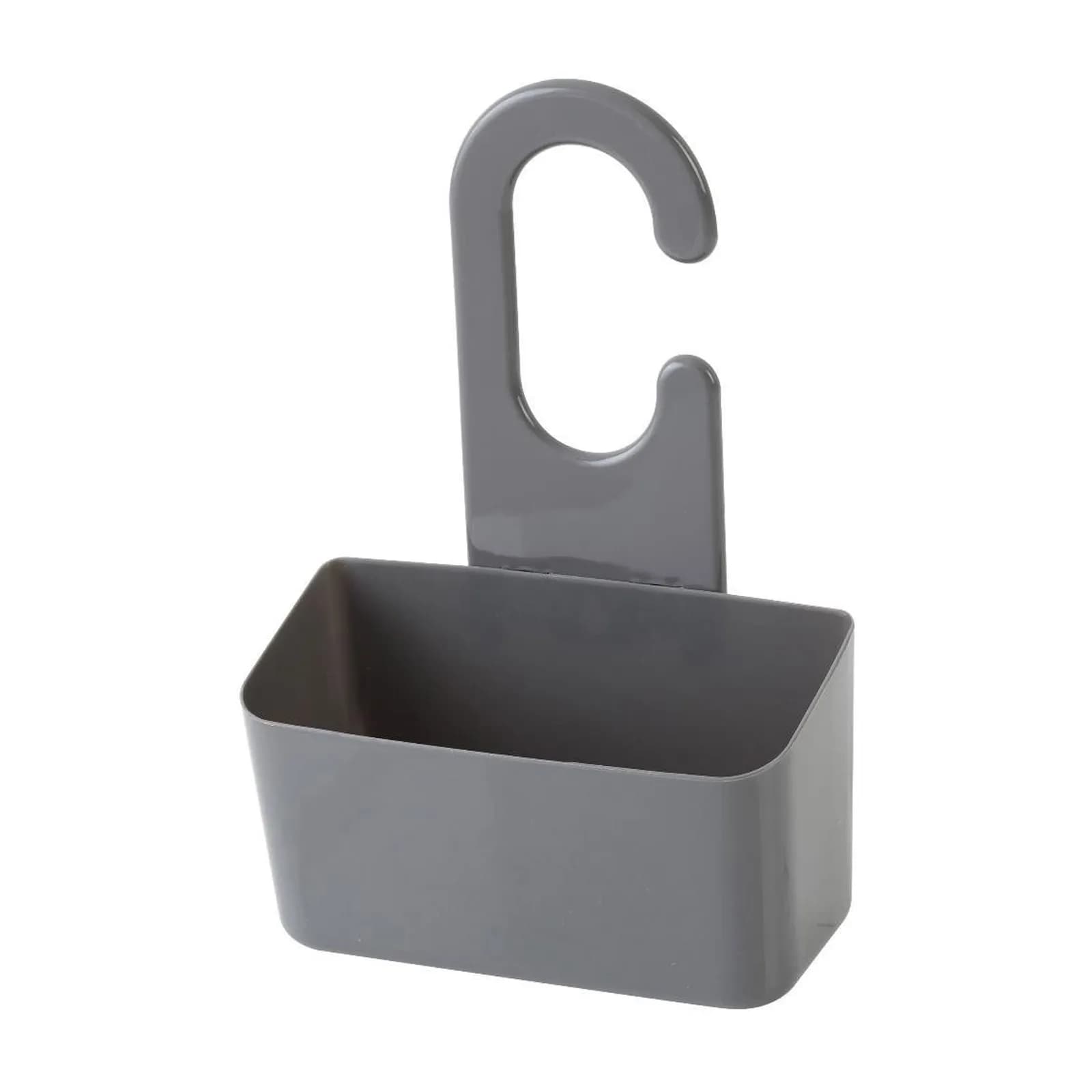Portaoggetti per doccia con gancio in pvc grigio - Linea Fox