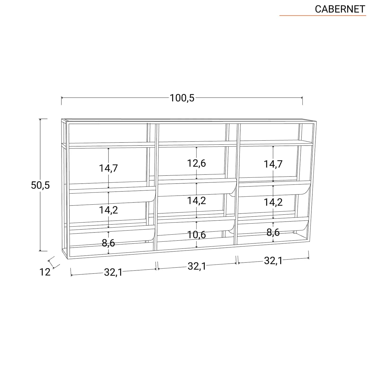 Portabottiglie da parete 101x51h cm in similpelle e metallo nero - Cabernet