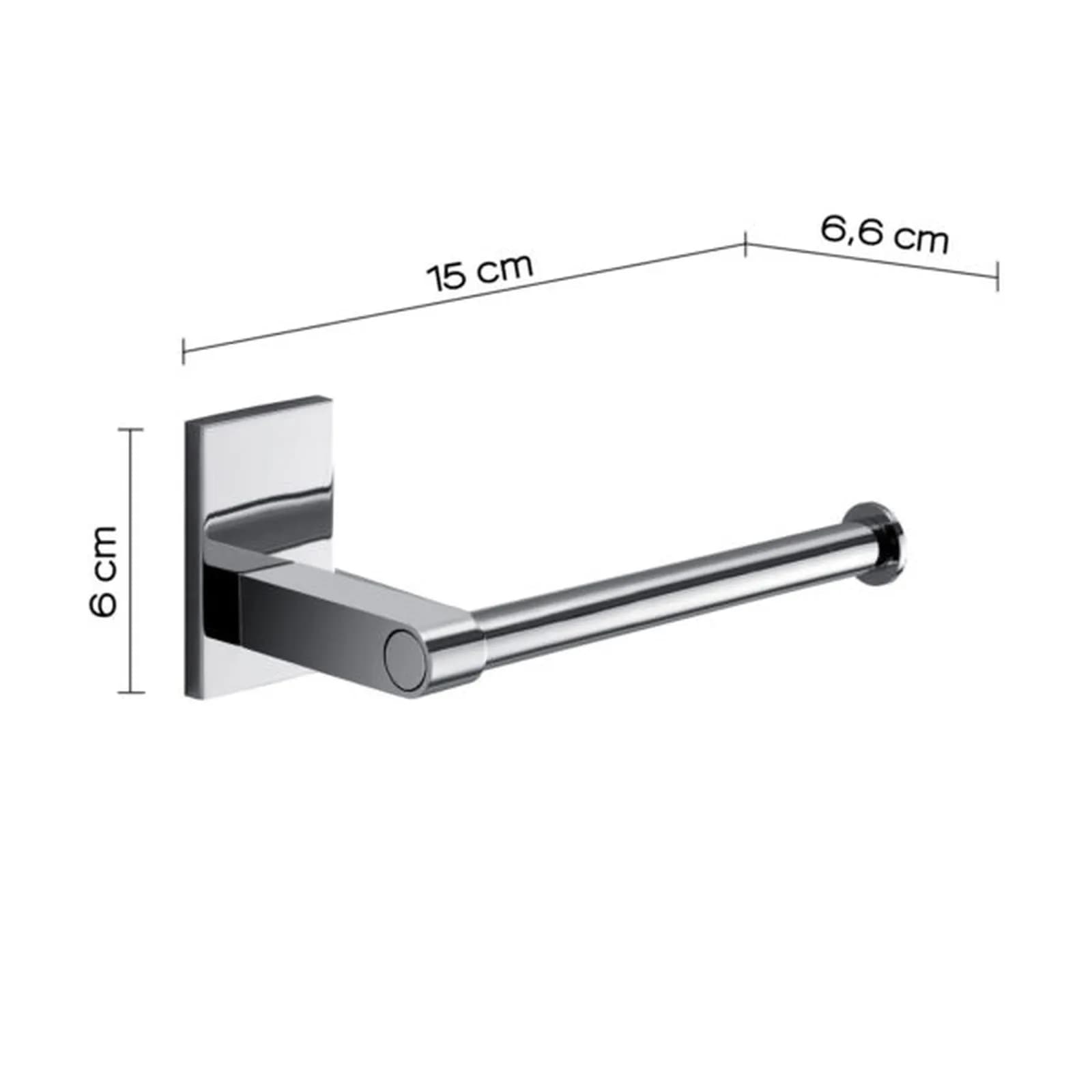 Portarotolo a muro in acciaio inox e cromall cromo - Maine di Gedy