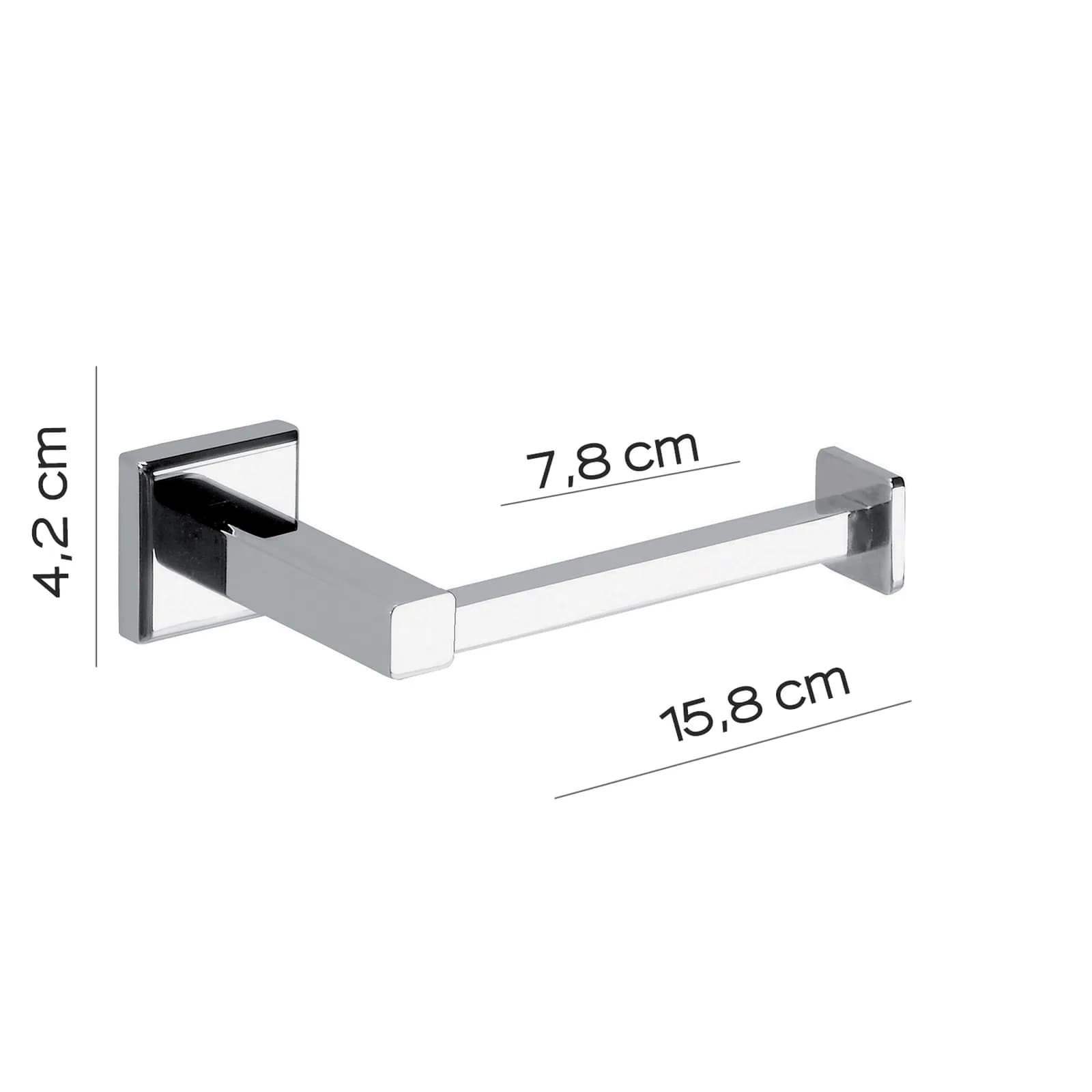 Portarotolo a muro in acciaio inox e cromall cromo - Colorado di Gedy