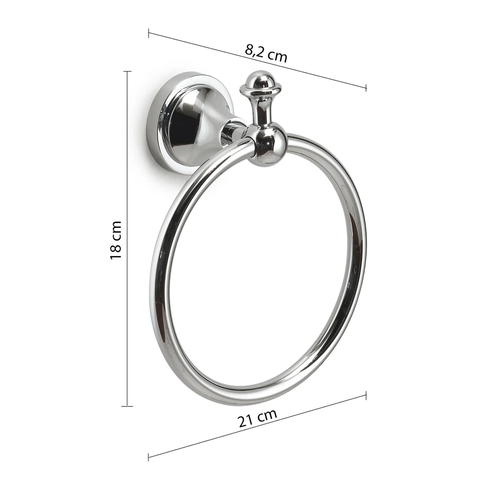 Portasalviette ad anello in acciaio inox - Nevis di Gedy