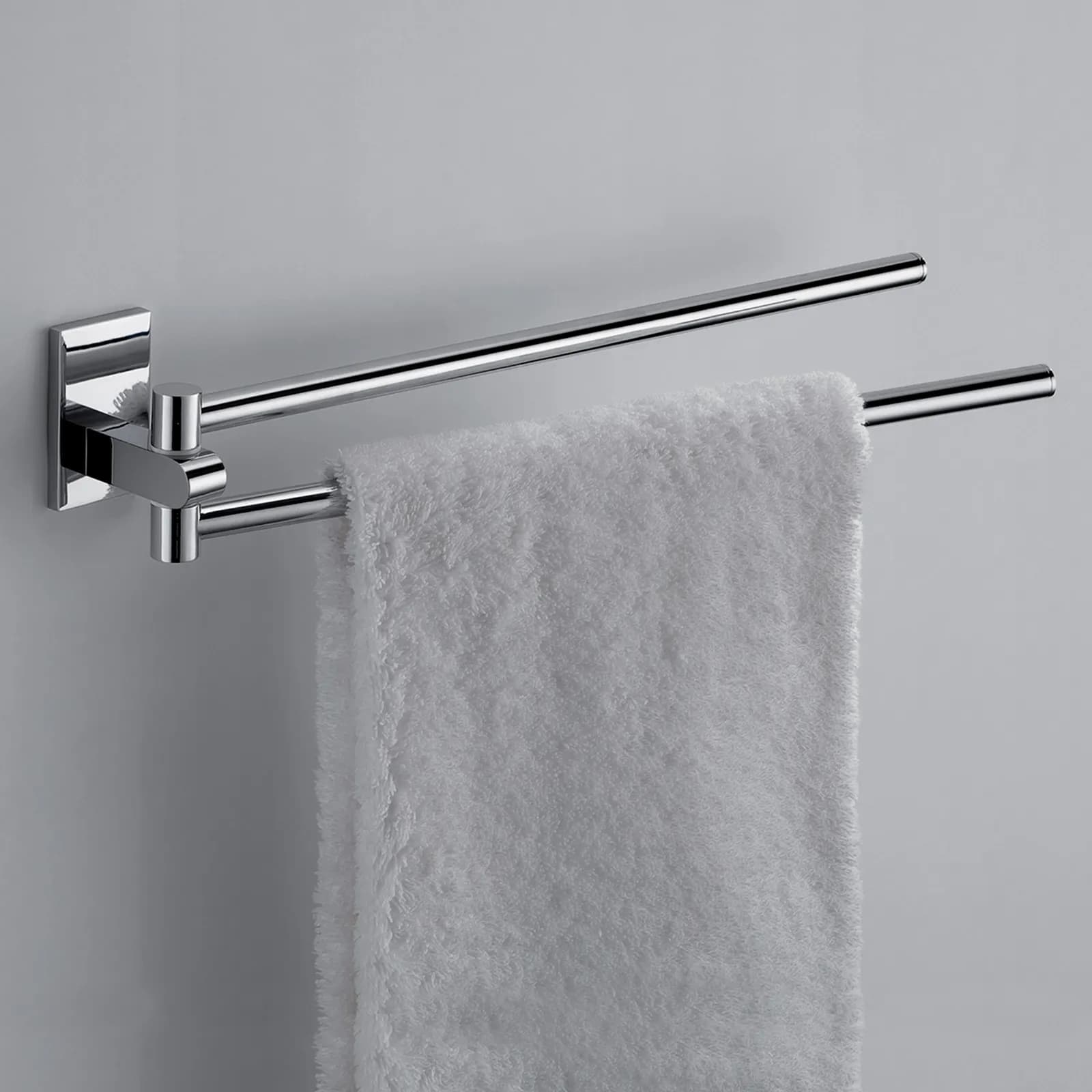 Portasalviette snodo a muro in acciaio inox e cromall cromo - Maine di Gedy