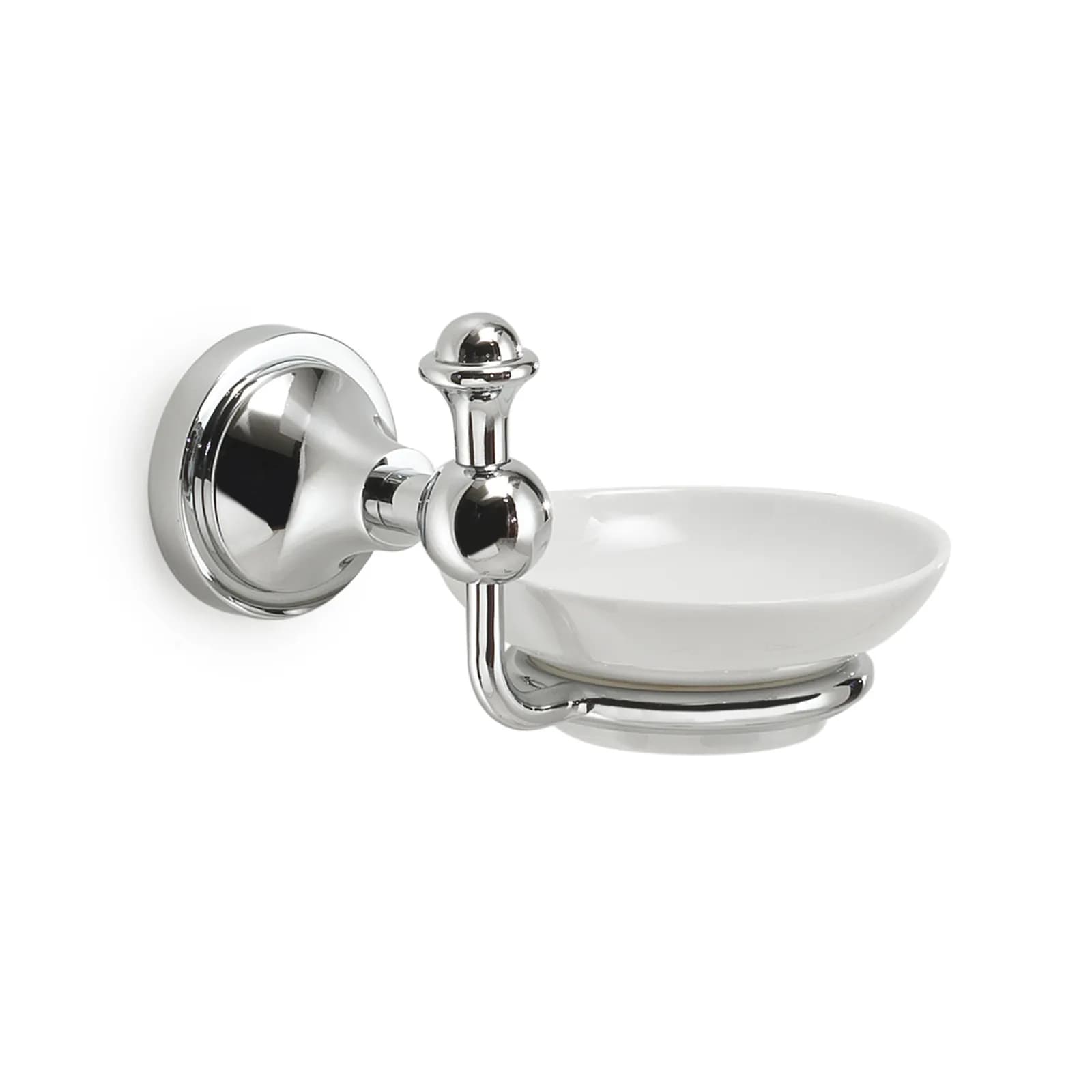 Portasapone a muro in acciaio inox e ceramica - Nevis di Gedy