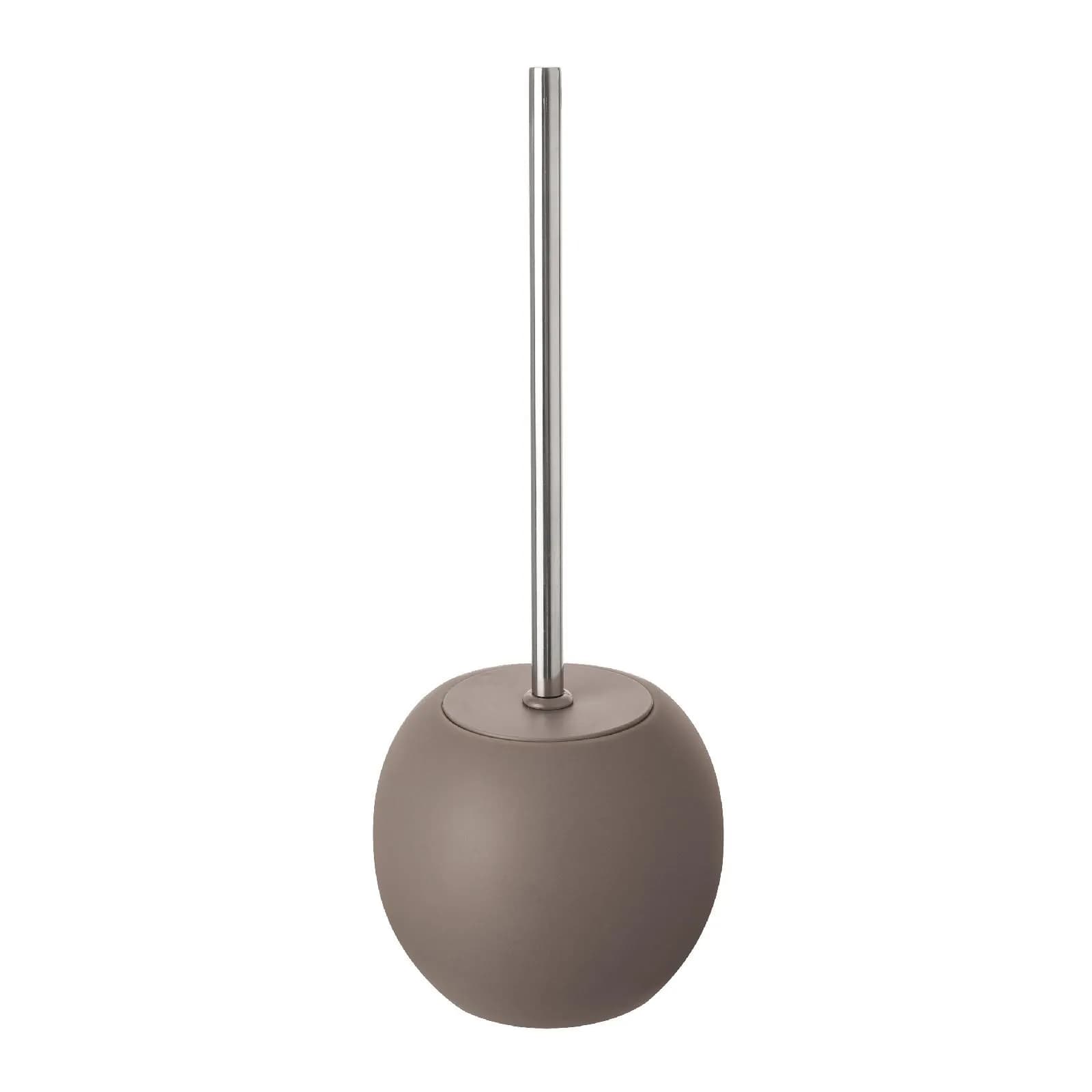 Portascopino da appoggio in ceramica tortora - Linea Oslo