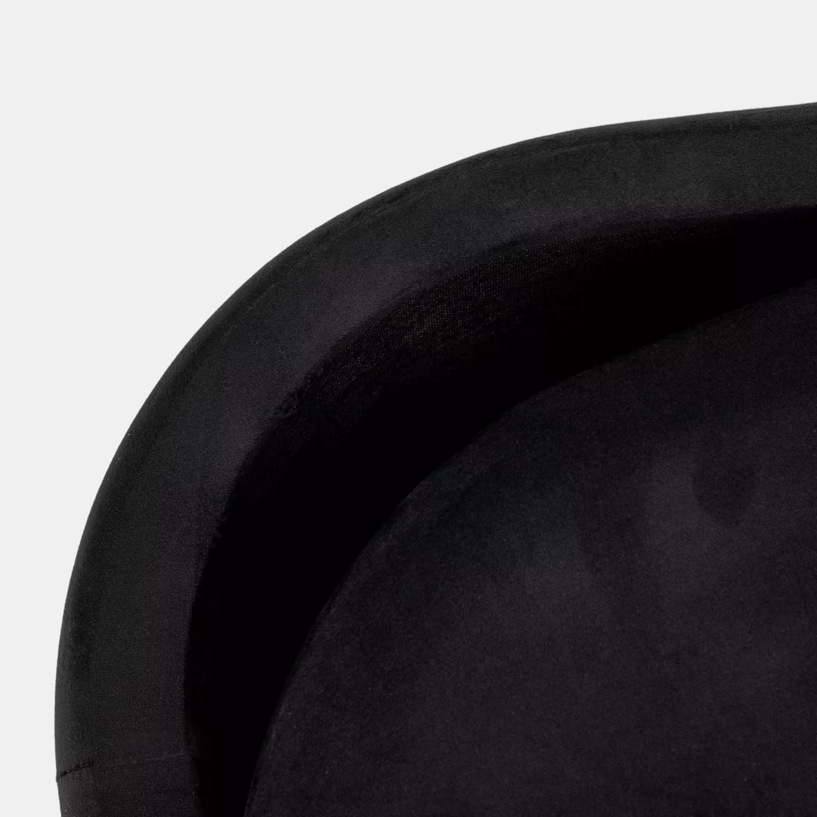 Panca contenitore 80x42 cm in velluto nero - Bloom