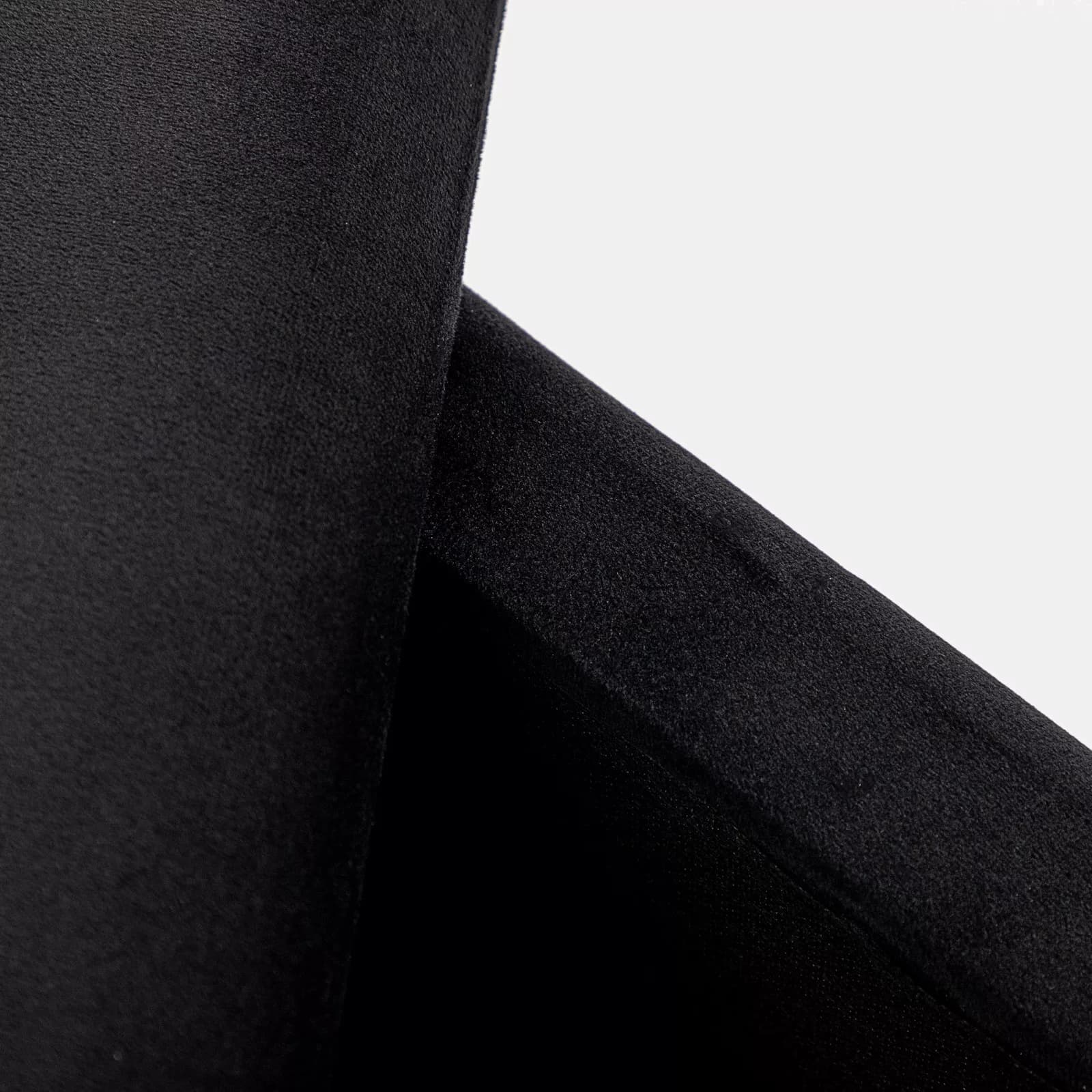 Panca contenitore 80x42 cm in velluto nero - Bloom