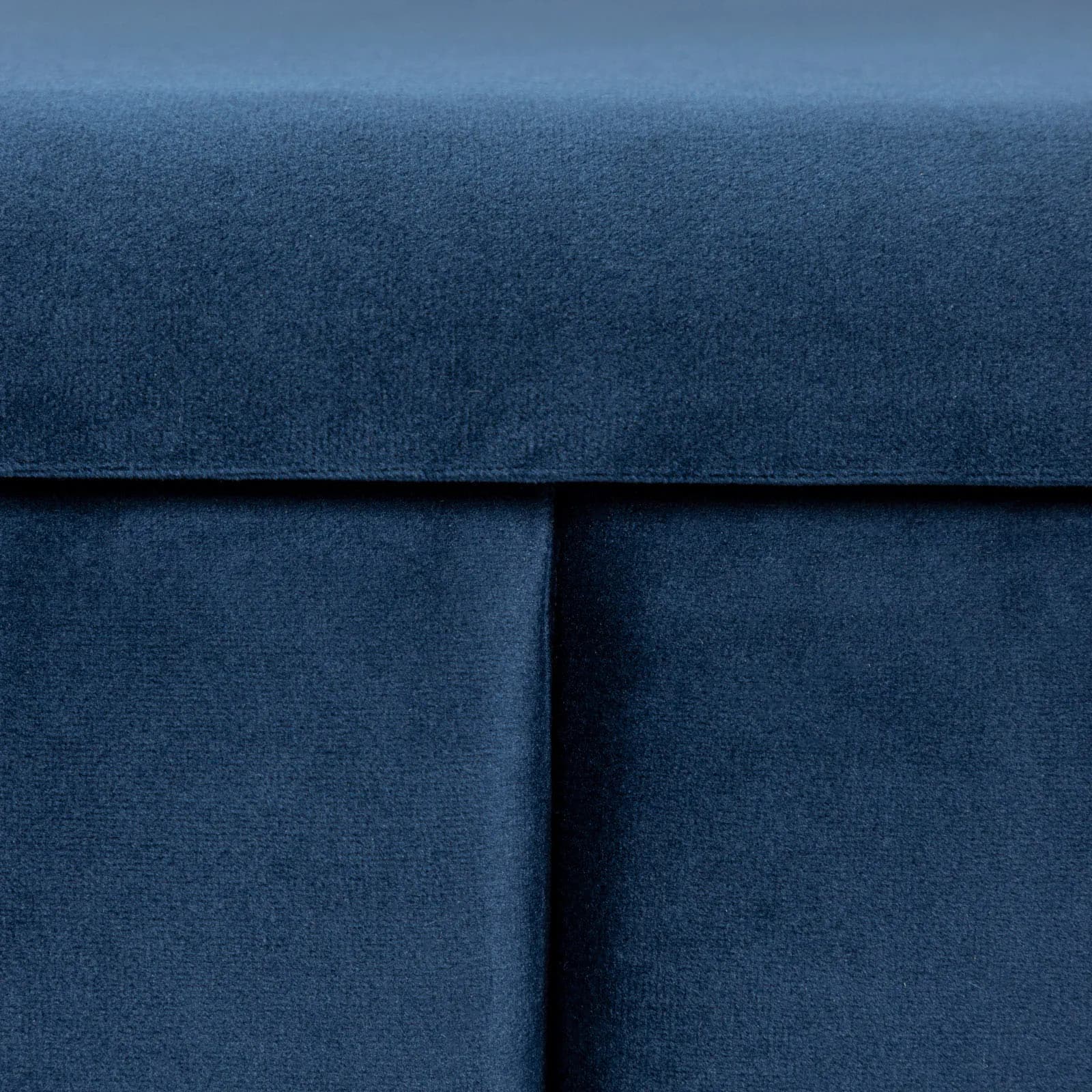 Panca contenitore 79,5 cm in velluto blu notte - Cortys