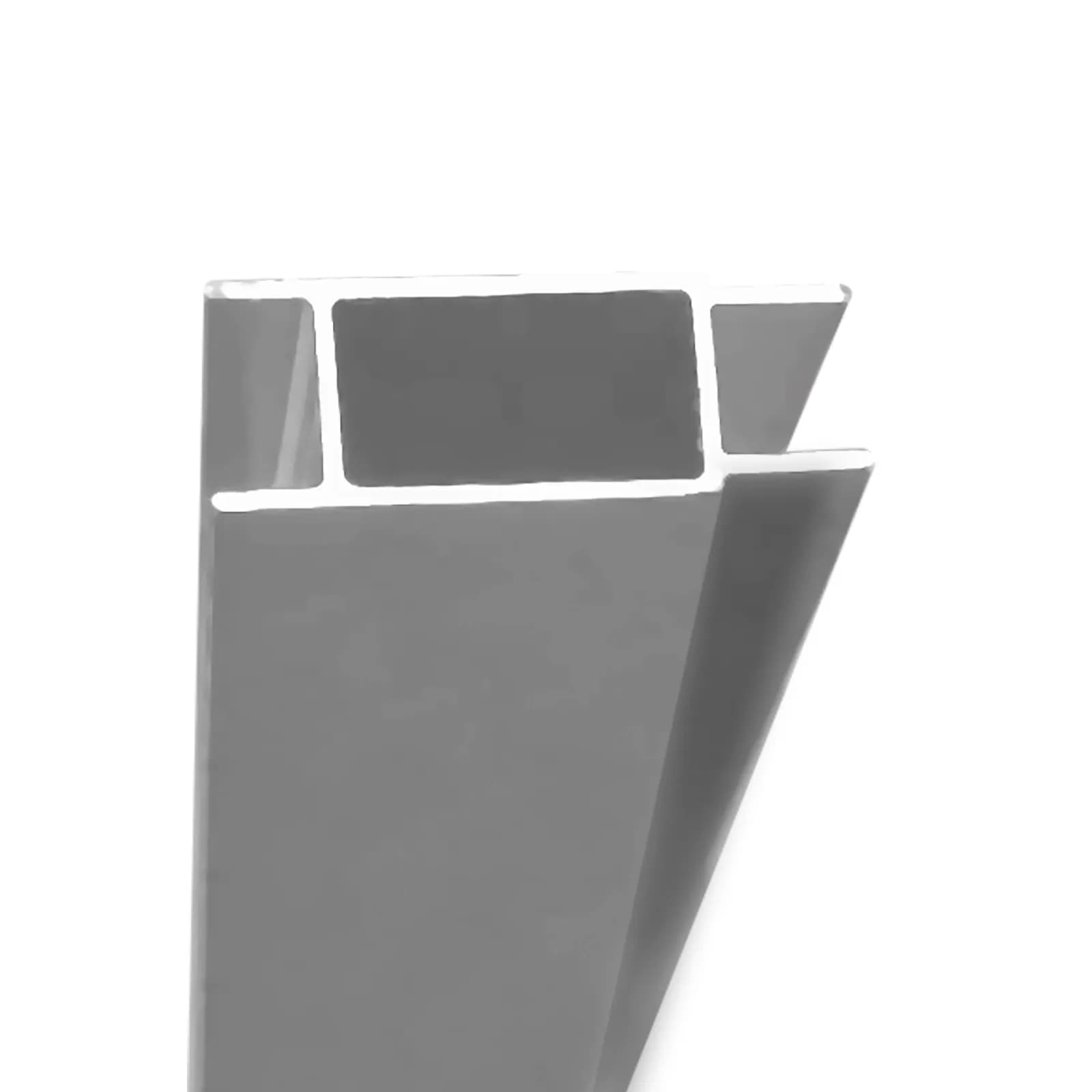 Profilo di estensione 3,5 cm in alluminio cromato per box doccia - Closet